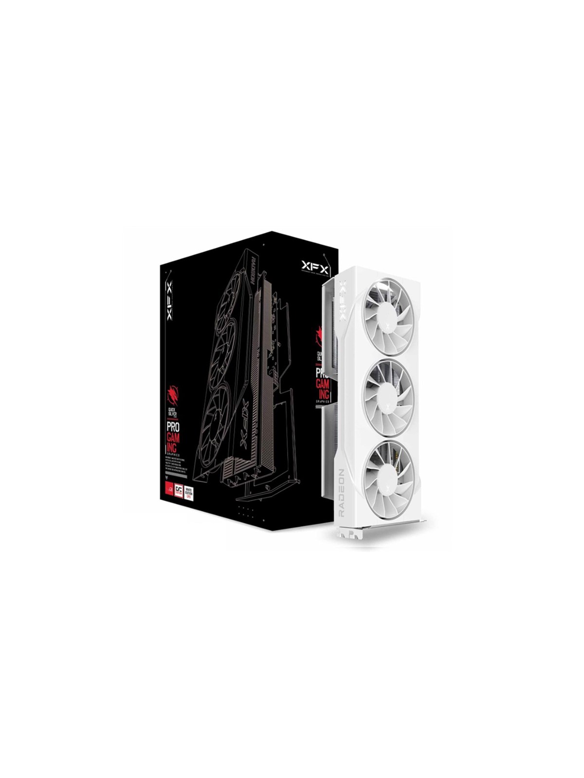 Xfx Radeon RX 9060 XT Swift Triple Fan White - 16gb Gddr6 Ram - Grafikkarte - Rx-96ts316w7