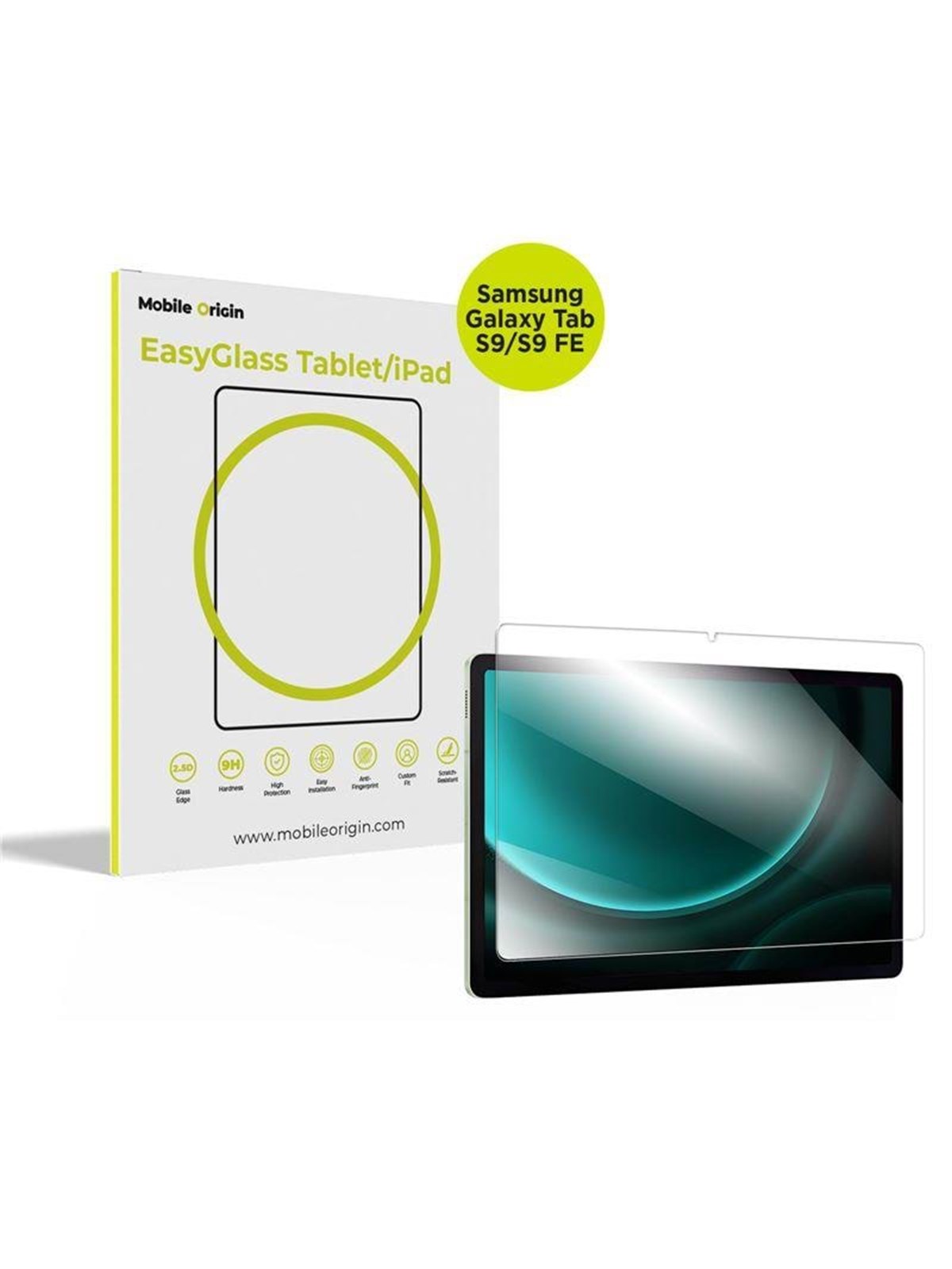 Mobile Origin Easyglass Samsung Galaxy Tab S9/s9 FE - Tablets Anderes Zubehoer - Frl-eg-s9