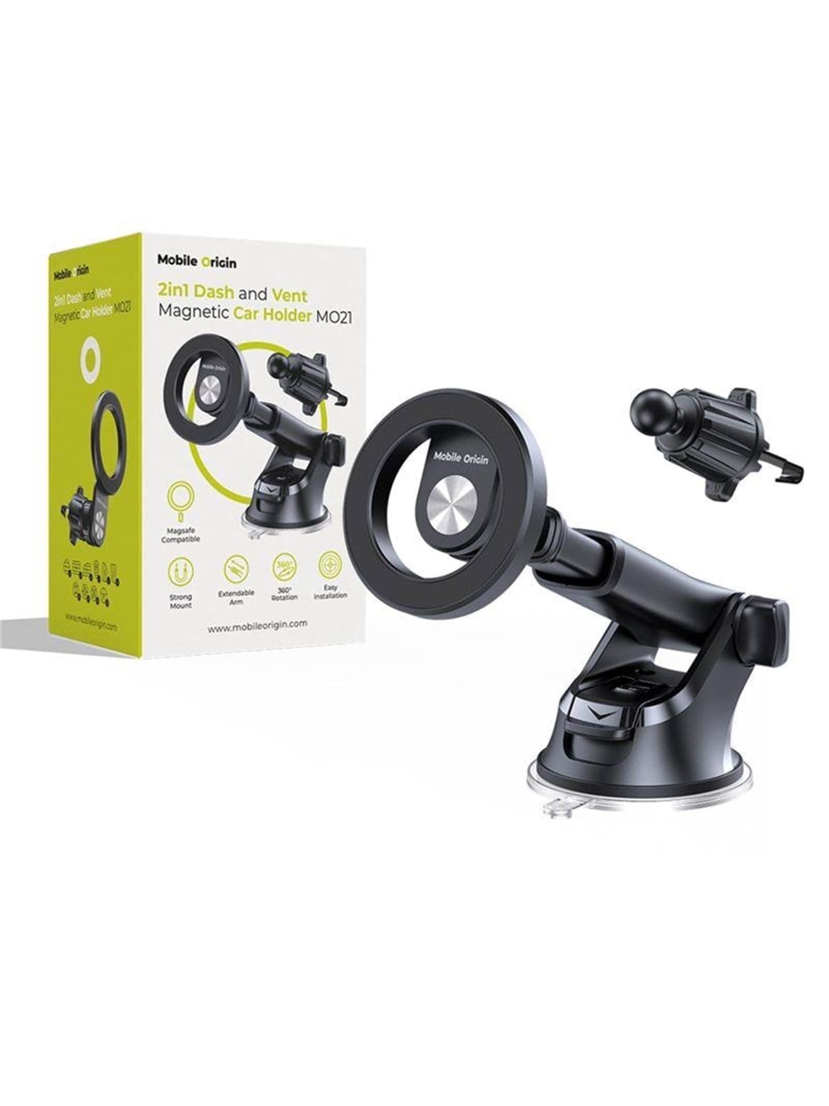 Mobile Origin 2in1 Dash And Vent Magnetic Car Holder - Mo21 - Handys Anderes Zubehoer - Mo-dav-mch