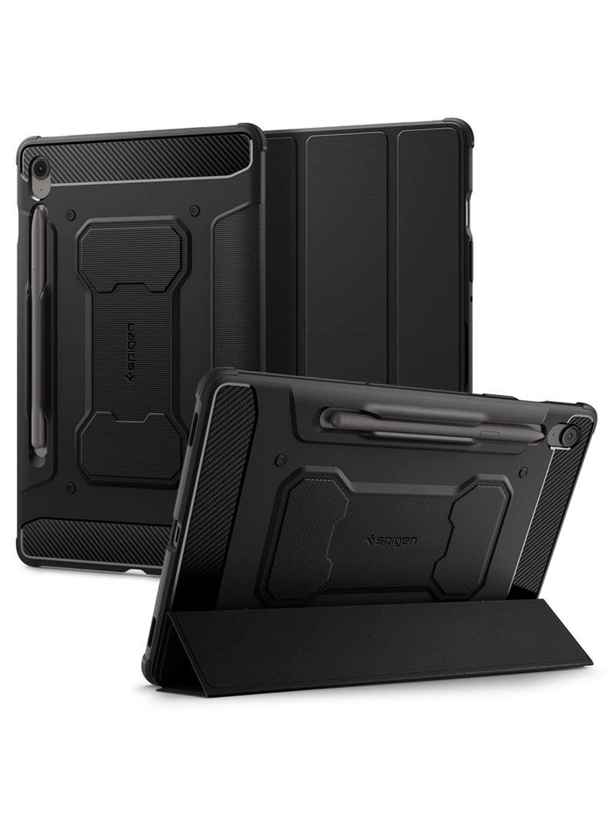 Spigen Rugged Armor Pro - Black - Samsung Galaxy Tab S10 FE - Tablets Cover Case - Acs09380
