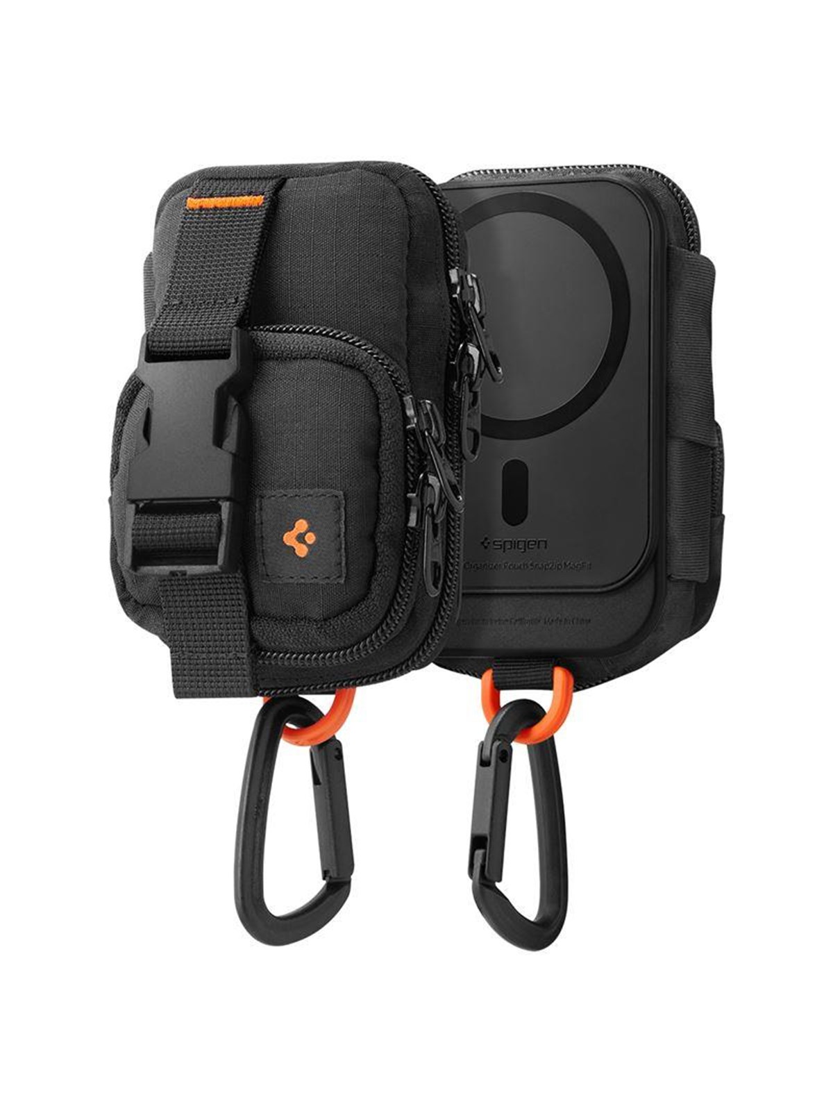 Spigen Portable Organizer Pouch Snapzip Magsafe - Black - Handys Anderes Zubehoer - Afa09338