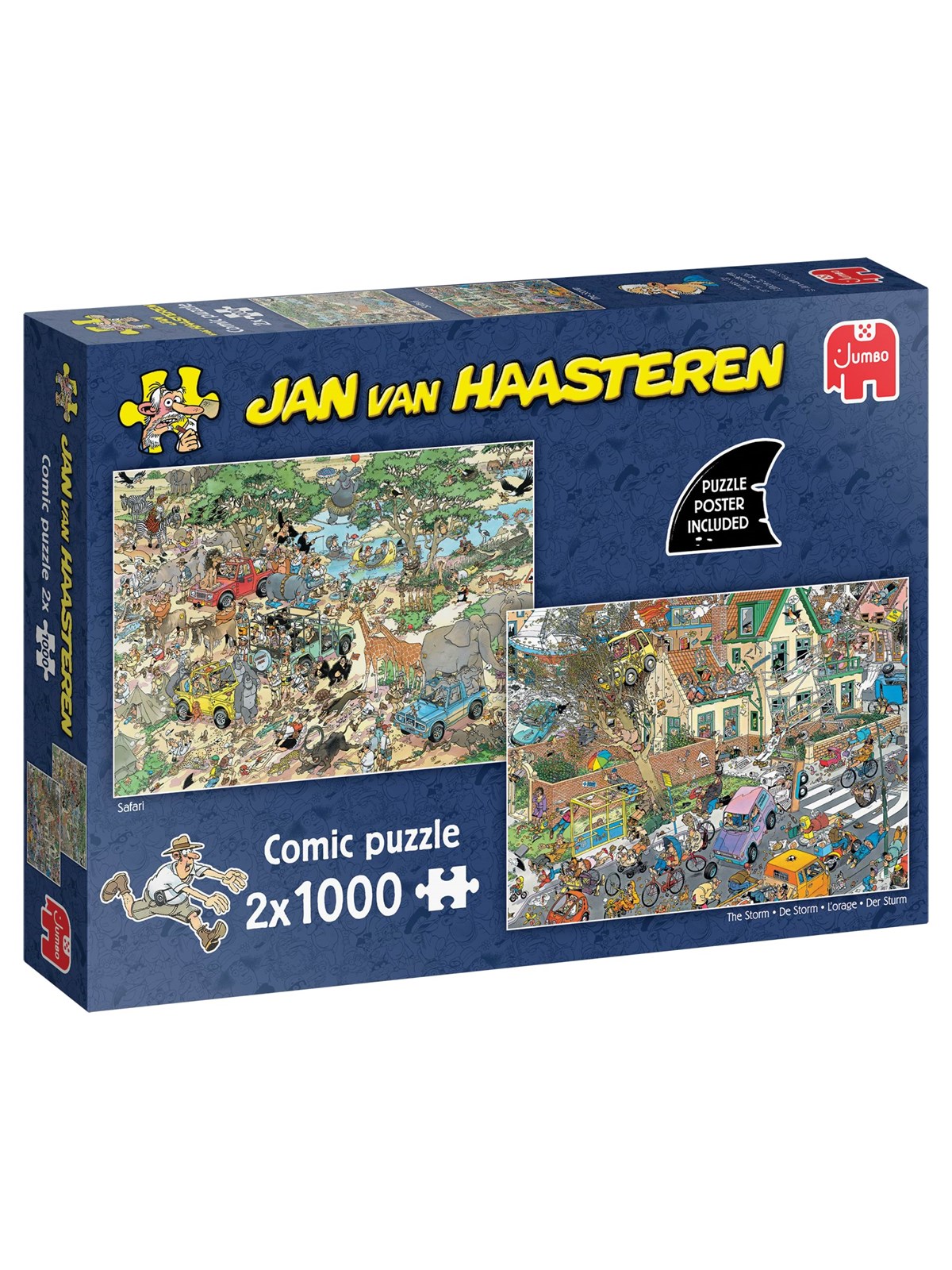 Jan Van Haasteren Safari & Storm (2 × 1000) - Puzzle - 1110100643