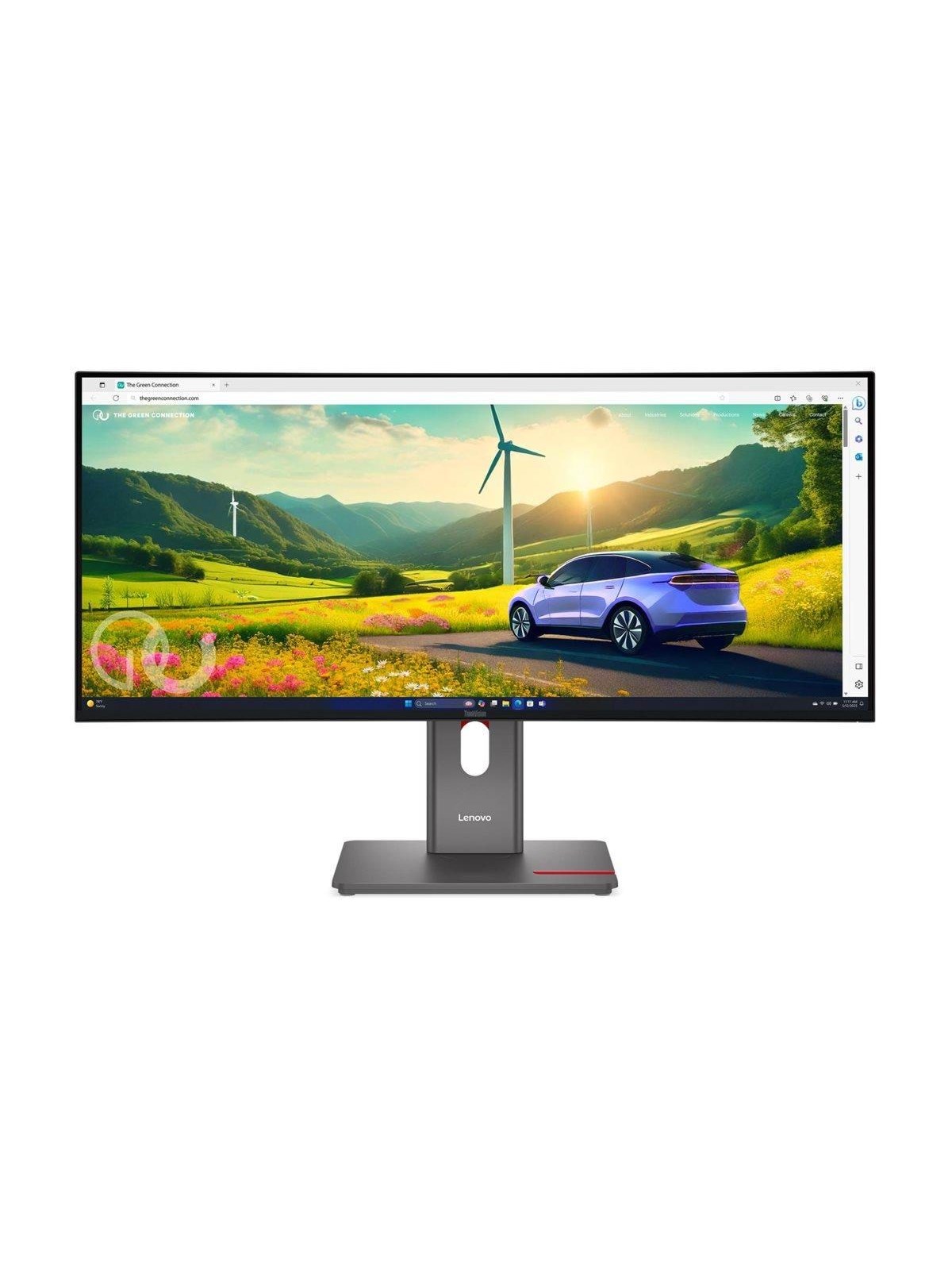 34" Lenovo Thinkvision P34wd-40 - 3440x1440 (Uwqhd) - 120hz - Ips - 140w Usb-c - Kvm Switch - Bildschirm - 64adgat1eu