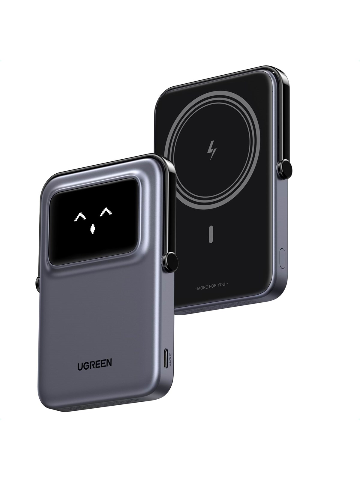Ugreen Uno Magnetic Wireless 7.5W Powerbank (Akku) - Grau - 5000 Mah - Powerbank Akku - 35605b-ug