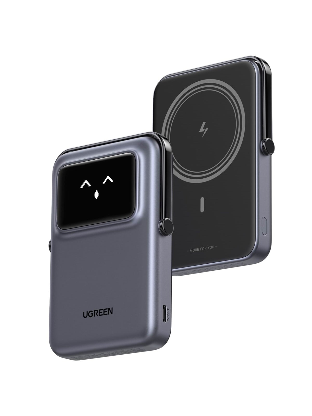 Ugreen Uno Magnetic Wireless 7.5W Powerbank (Akku) - Grau - 10000 Mah - Powerbank Akku - 45327-ug