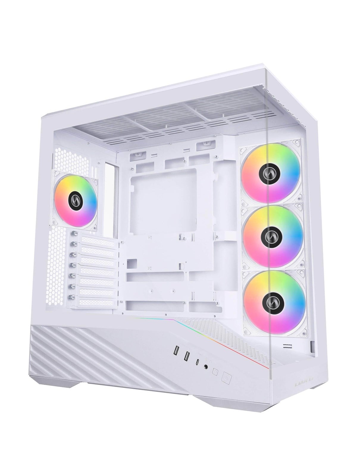 Lian Li V100 White (4x Argb Fans) - Gehäuse - Miditower - Weiß - Gehaeuse - G99.V100rw.00