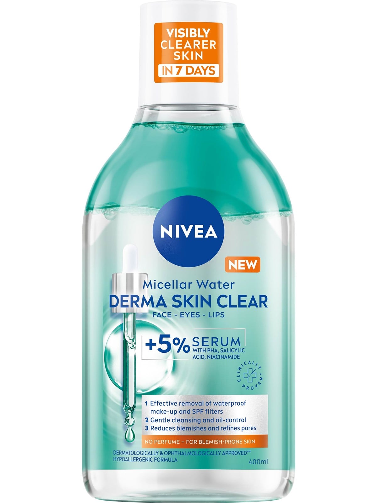 Nivea Derma Skin Clear Serum-infused Micellar Water 400ml - Gesichtspflege - 4006000173313