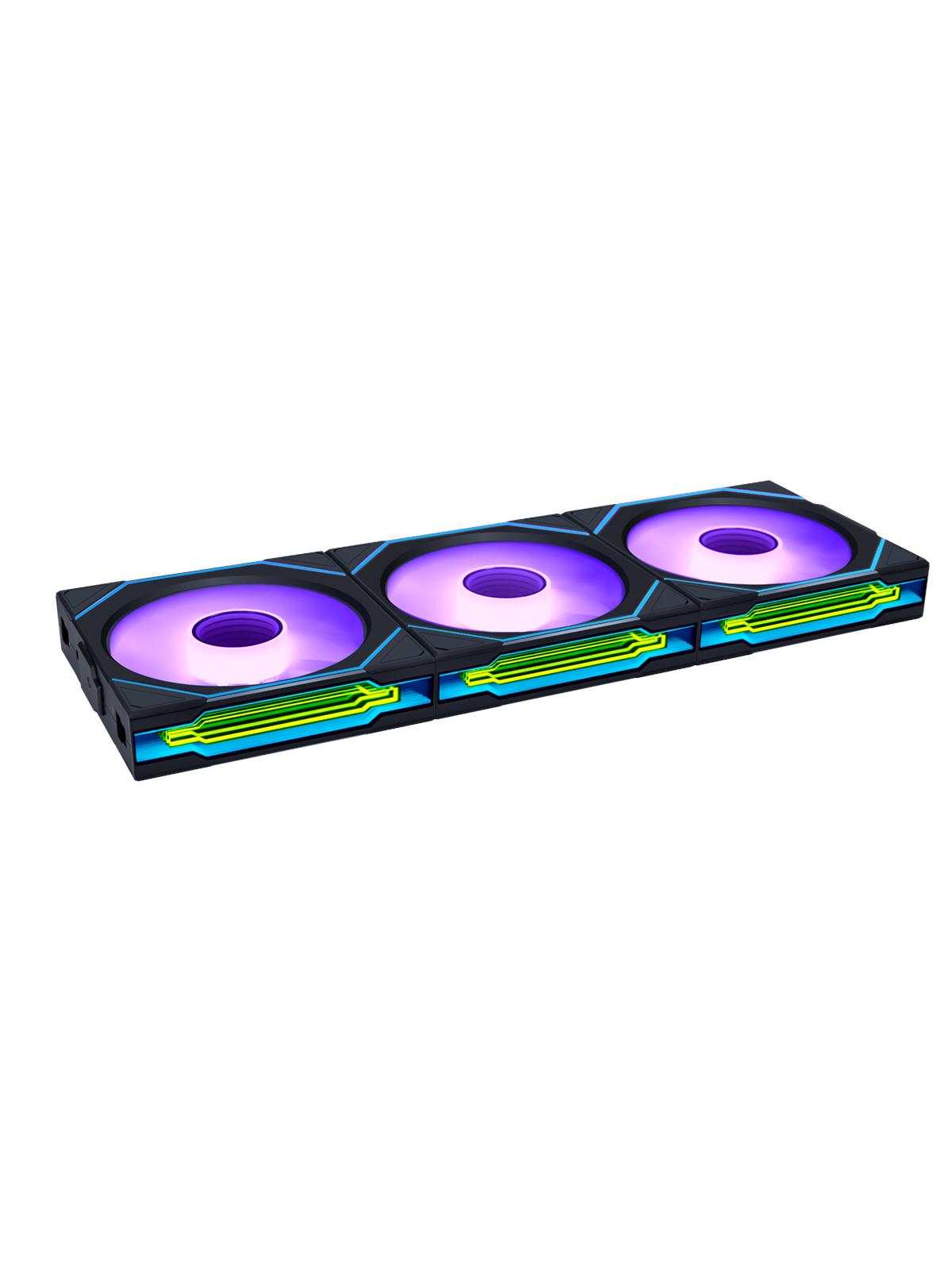 Lian Li Uni Fan SL Inf Wireless 3 Pack Black - 120mm - Gehäuselüfter - 120mm - Schwarz Mit Rgb Led - 30 Dba - Gehaeuseluefter - G99.12slin1w3b.00