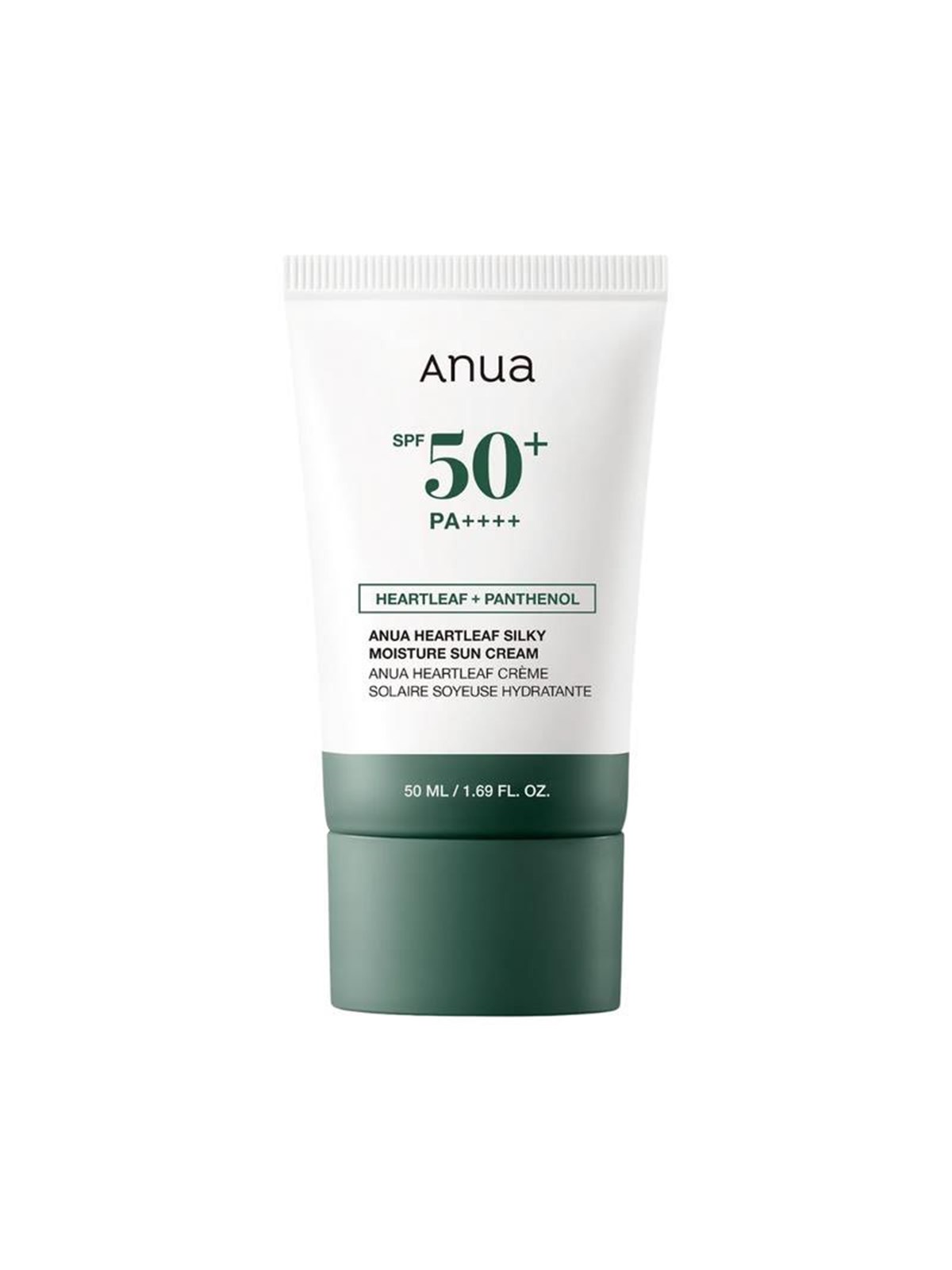 Anua Heartleaf Silky Moisture Sun Cream Spf50+ PA++++ 50ml - Gesichtspflege - 8809640737275