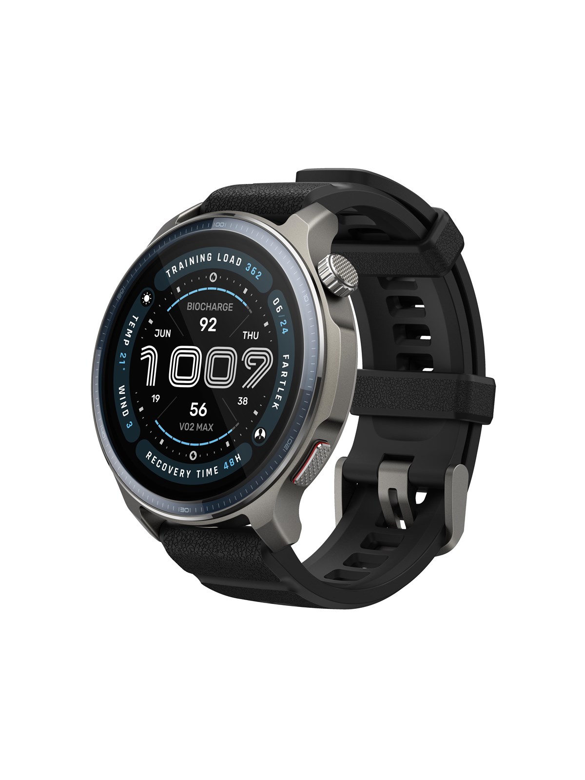 Amazfit Balance 2 - Black - Smartwatches Pulsuhren Sportuhren Schrittzaehler - W2429gl1n
