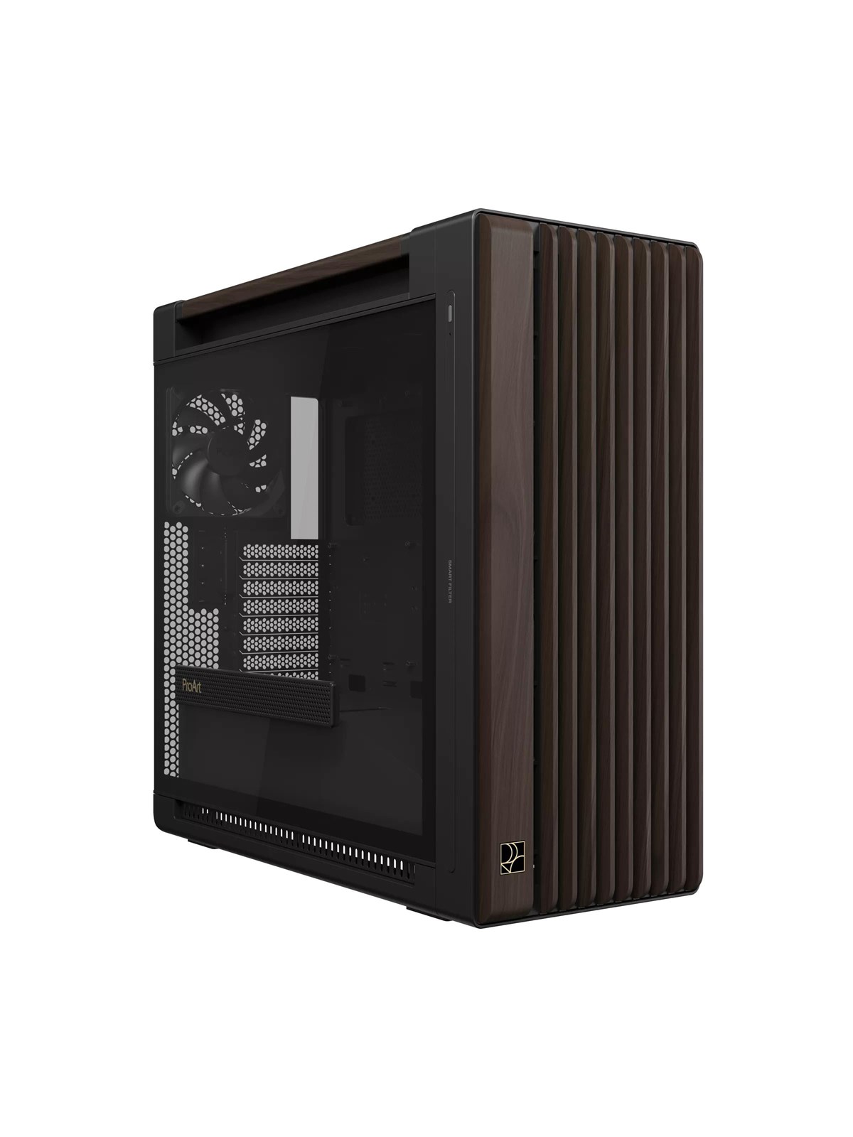 Asus Proart Pa602 Walnut Wood TG - Gehäuse - Miditower - Schwarz - Gehaeuse - 90dc00j0-b09030