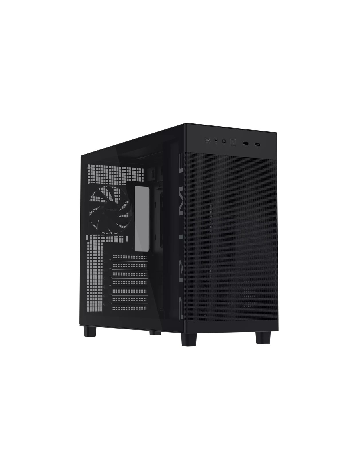 Asus Prime Ap303 TG Black - Gehäuse - Miditower - Schwarz - Gehaeuse - 90dc00v0-b39010