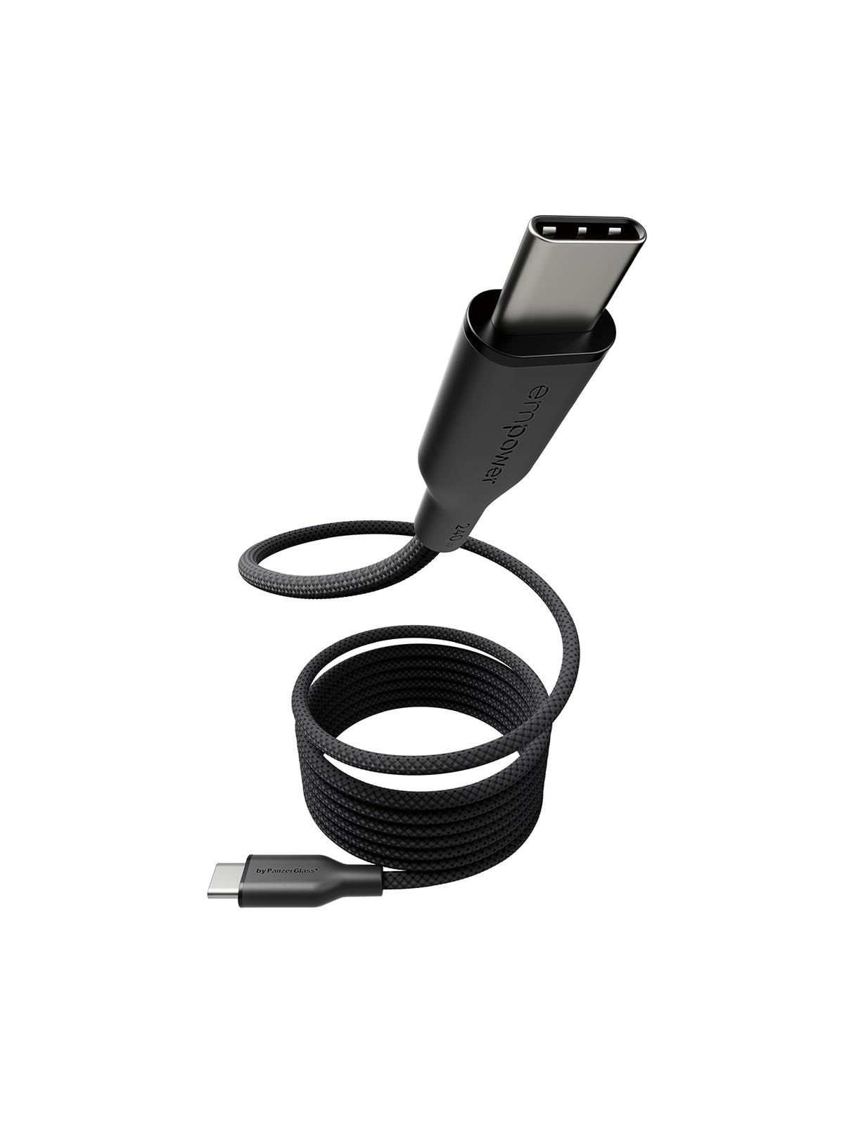 Empower by Panzerglass Magnetic 240w Usb-c to Usb-c Cable | Usb 2.0 | 1.5M | Space Black - Usb Kabel - Em68208