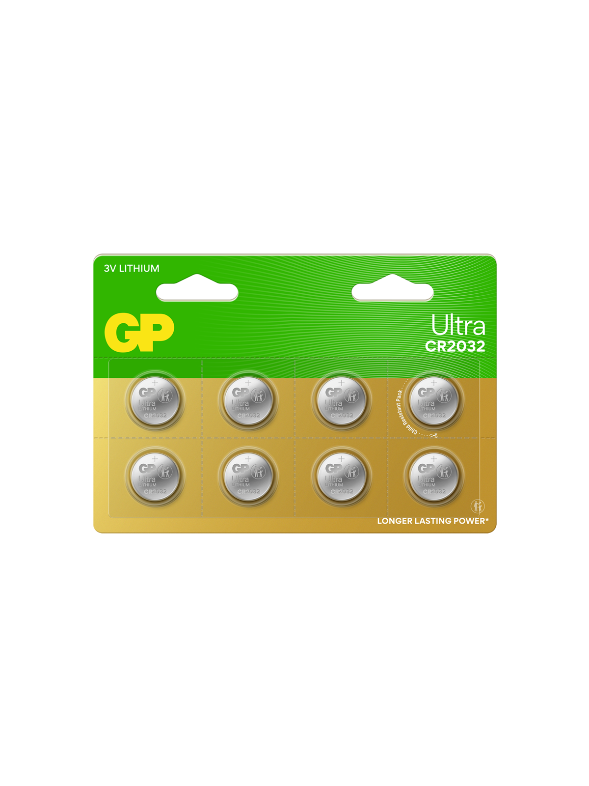 GP Ultra Lithium Coin Cell Cr2032, 8-pack - Batterien Und Akkus - 103257