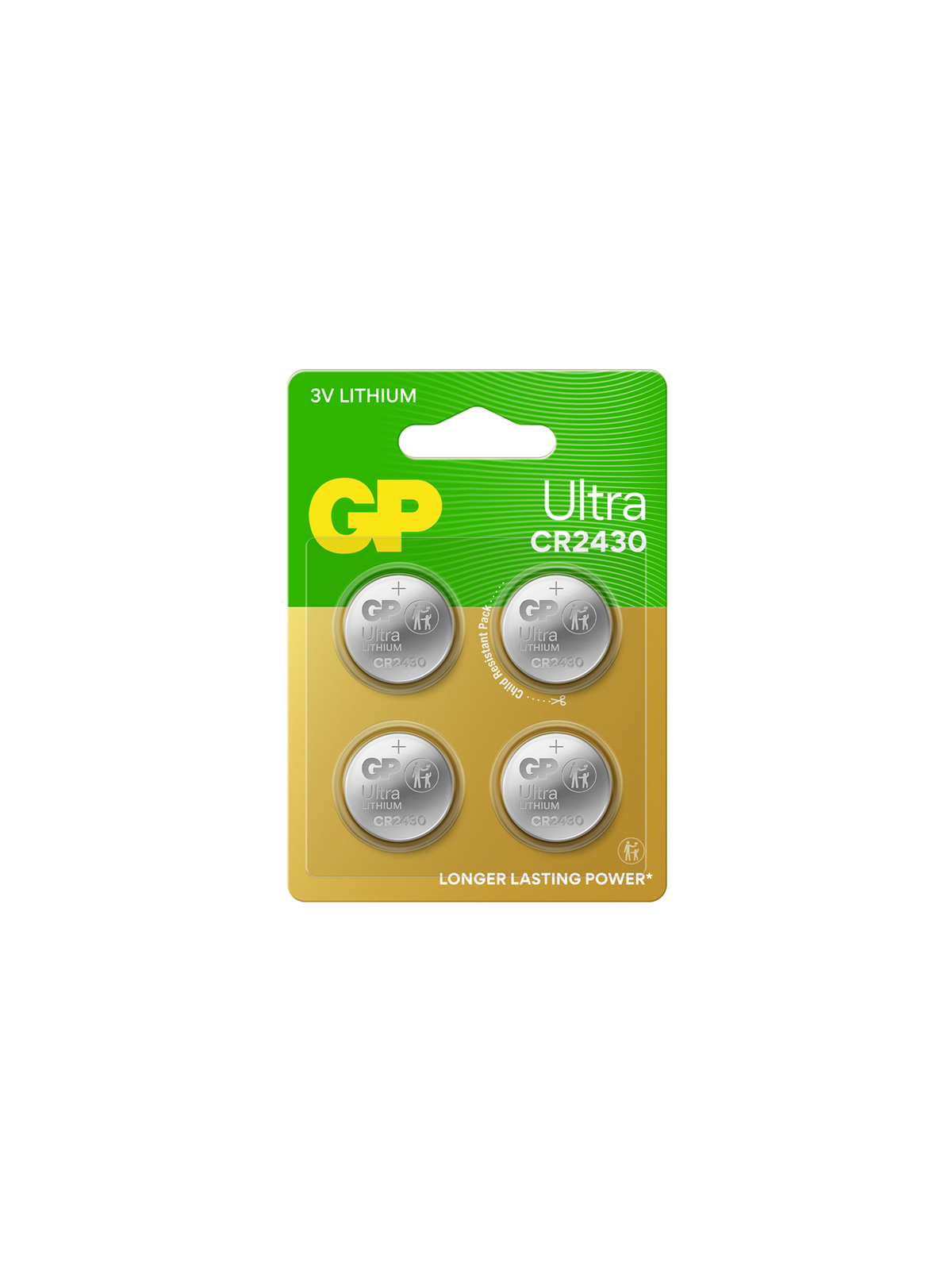 GP Ultra Lithium Coin Cell Cr2430, 4-pack - Batterien Und Akkus - 103258