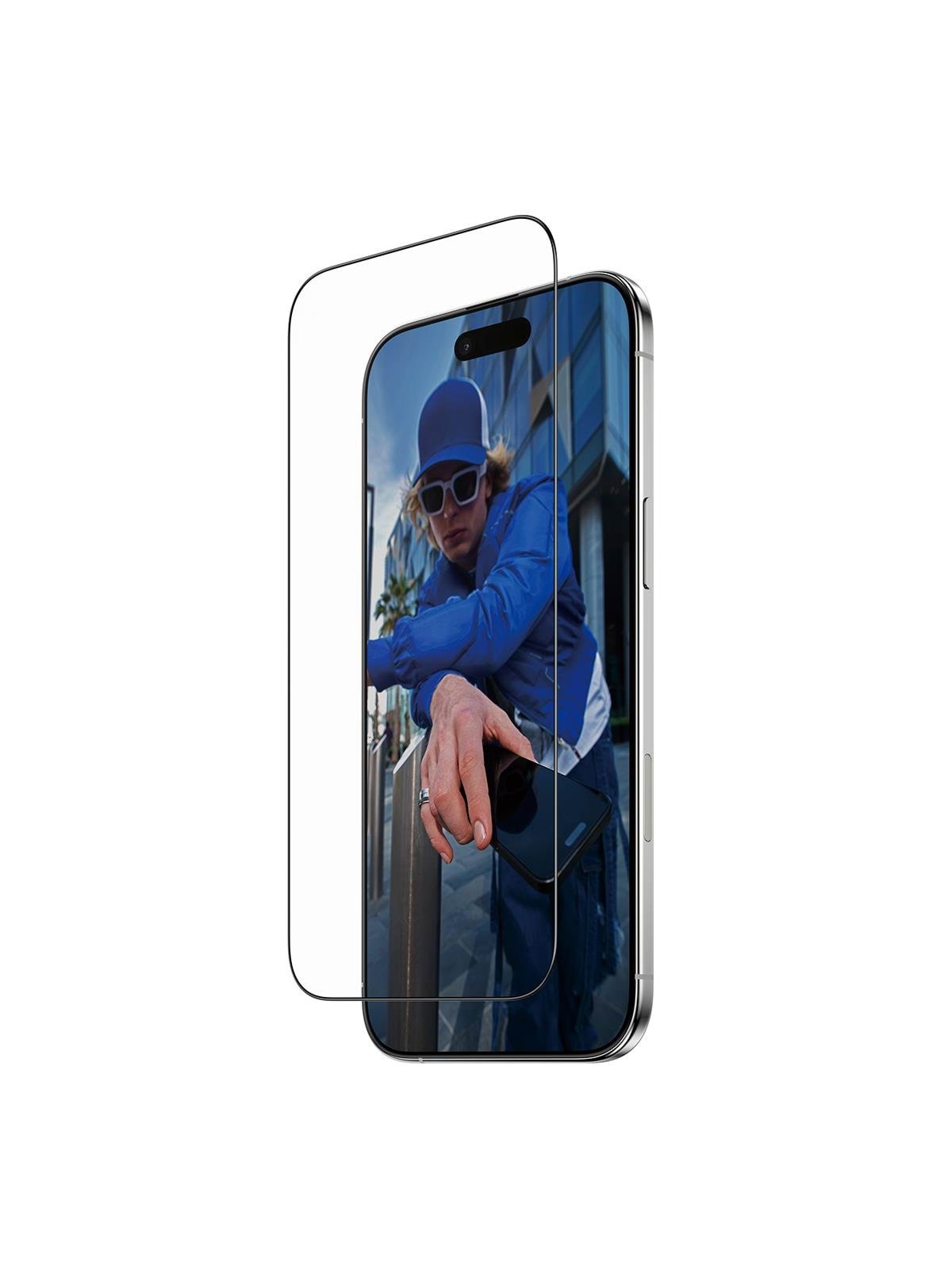 Panzerglass Screen Protector w. Black Frame Iphone Air | Ultra-wide Fit w. Fastfit In-a-box - Handys Schutzfolie - Pg63006