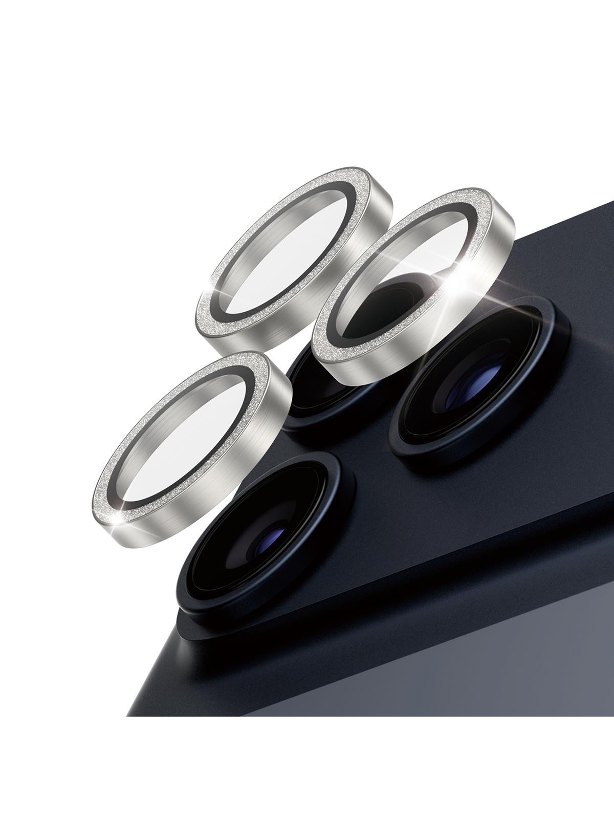 Panzerglass Hoops Glitter Silver Camera Lens Protector Iphone 17 Pro | Iphone 17 Pro Max | Iphone 16 Pro | 16 Pro Max - Handys Schutzfolie - Pg15828