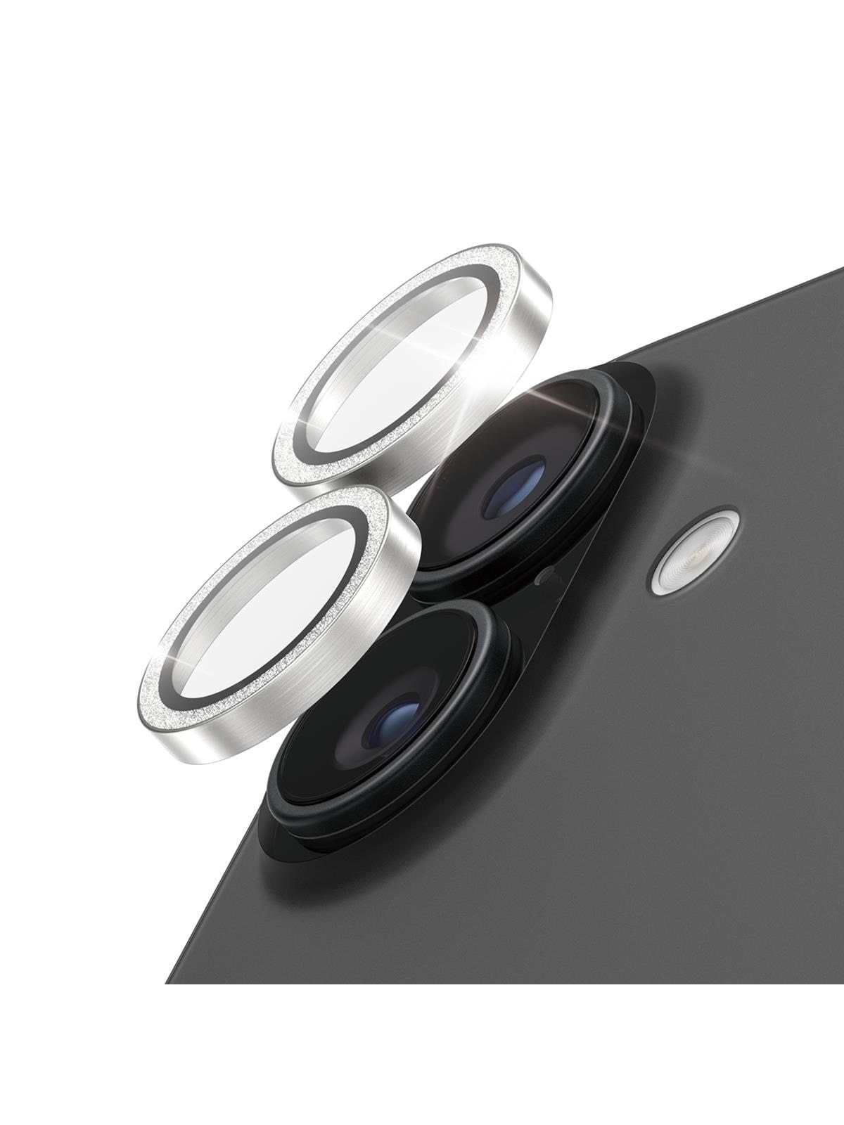 Panzerglass Hoops Glitter Silver Camera Lens Protector Iphone 17 | Iphone 16 | 16 Plus - Handys Schutzfolie - Pg32465
