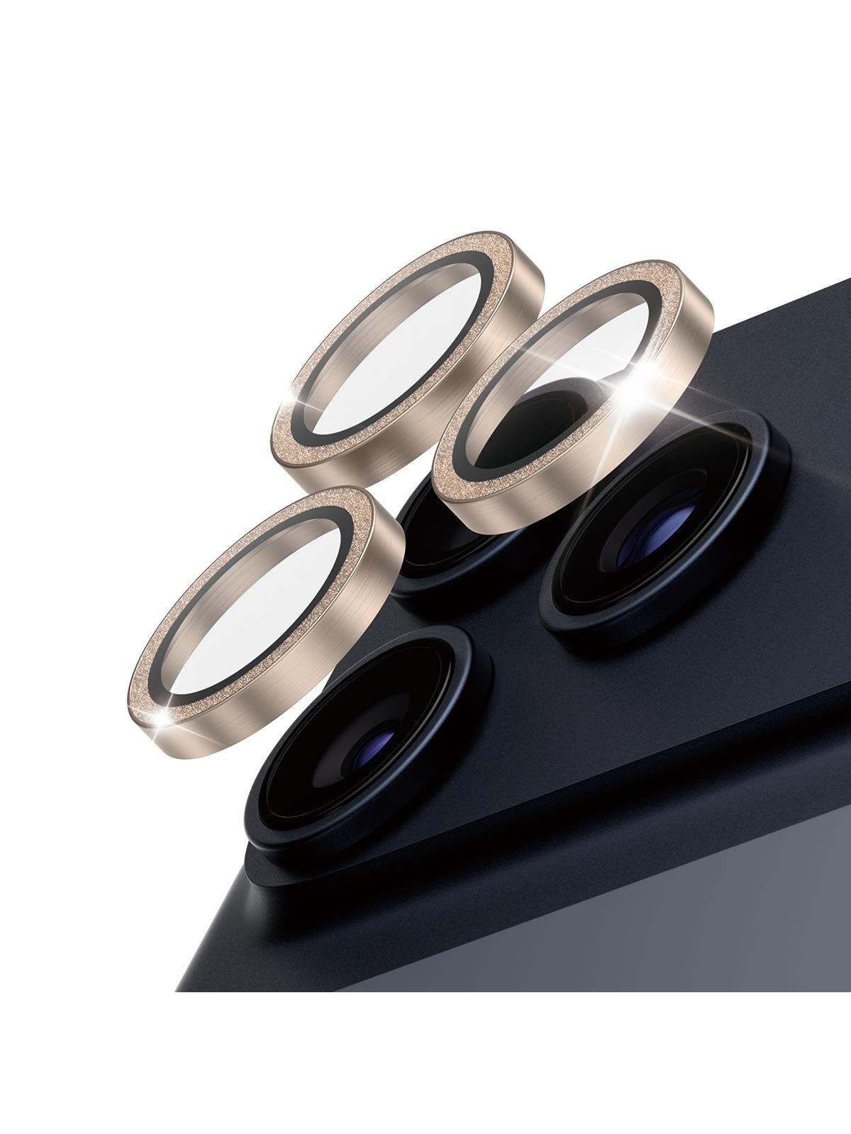 Panzerglass Hoops Glitter Gold Camera Lens Protector Iphone 17 Pro | Iphone 17 Pro Max | Iphone 16 Pro | 16 Pro Max - Handys Schutzfolie - Pg38210