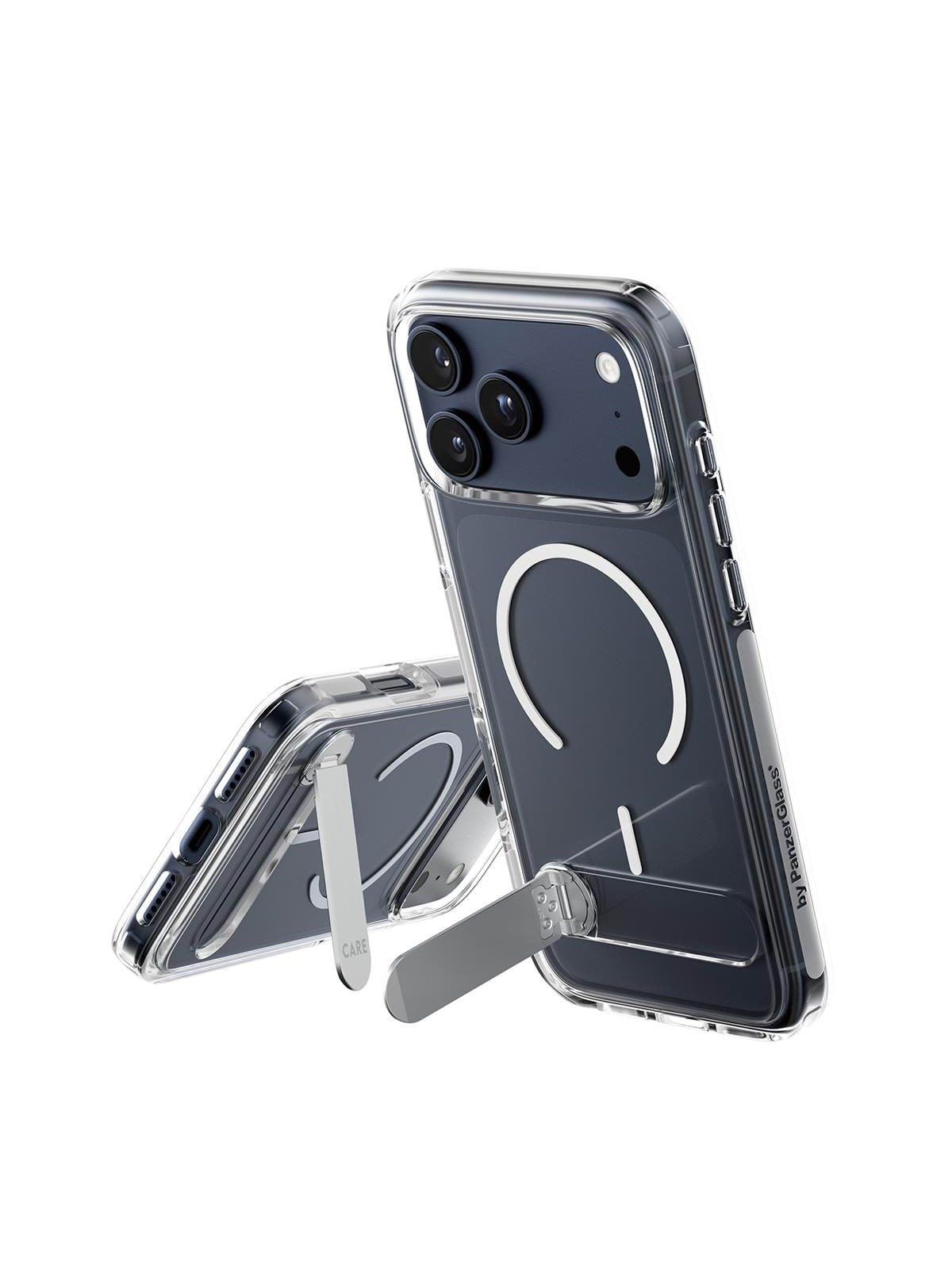 Care by Panzerglass Feature Case Transparent w. Kickstand & Magsafe Iphone 17 Pro Max - Handys Cover Cases - Cr63528