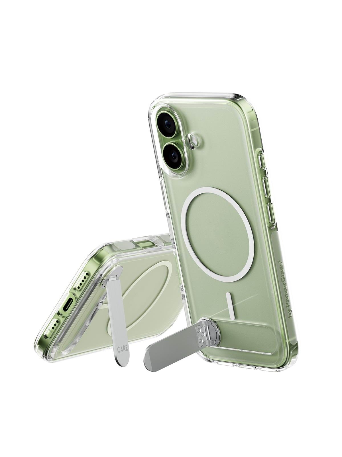 Care by Panzerglass Feature Case Transparent w. Kickstand & Magsafe Iphone 17 - Handys Cover Cases - Cr33770