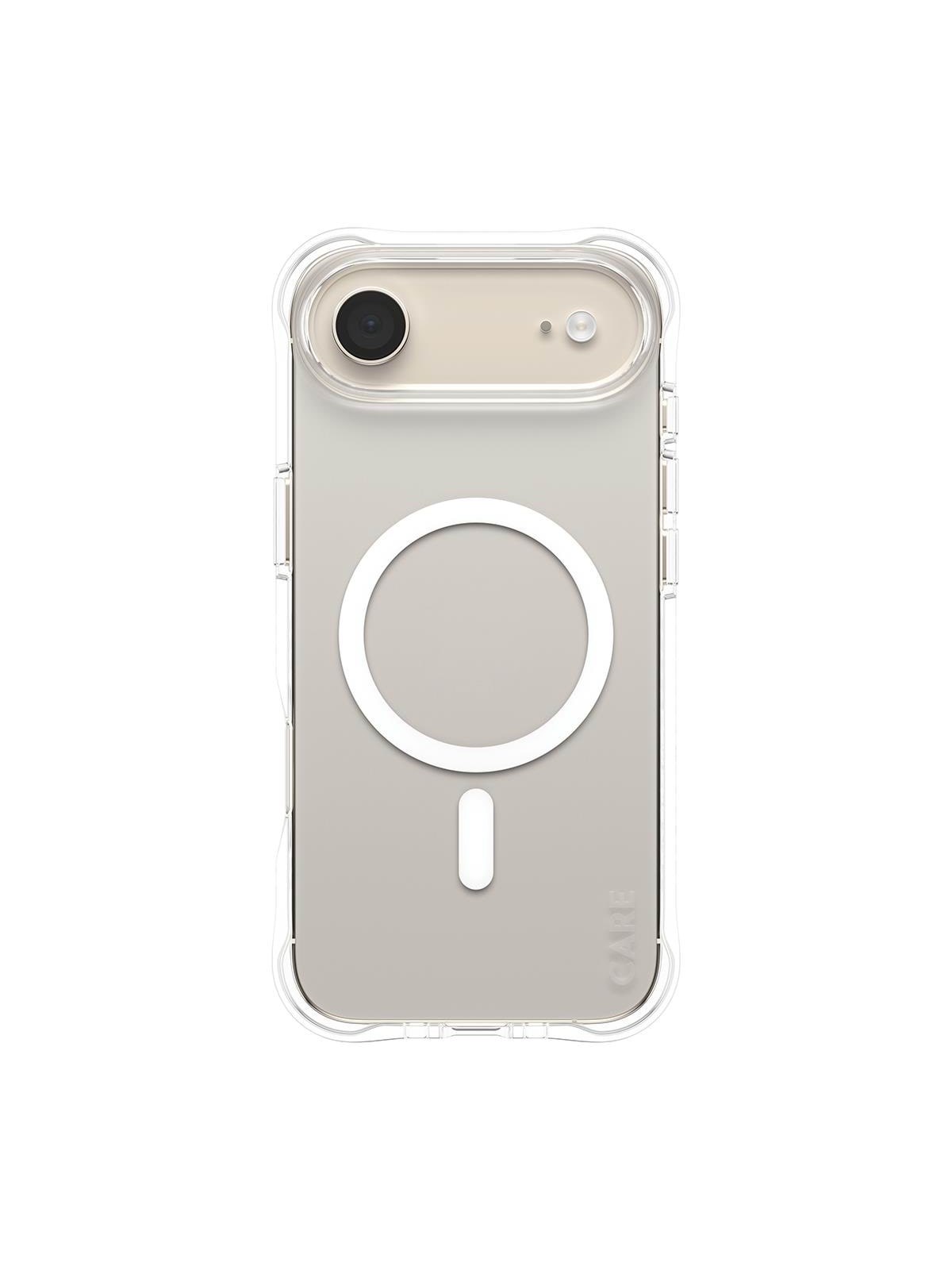 Care by Panzerglass Fashionable Case Samba Transparent w. White Magsafe Iphone Air - Handys Cover Cases - Cr69281