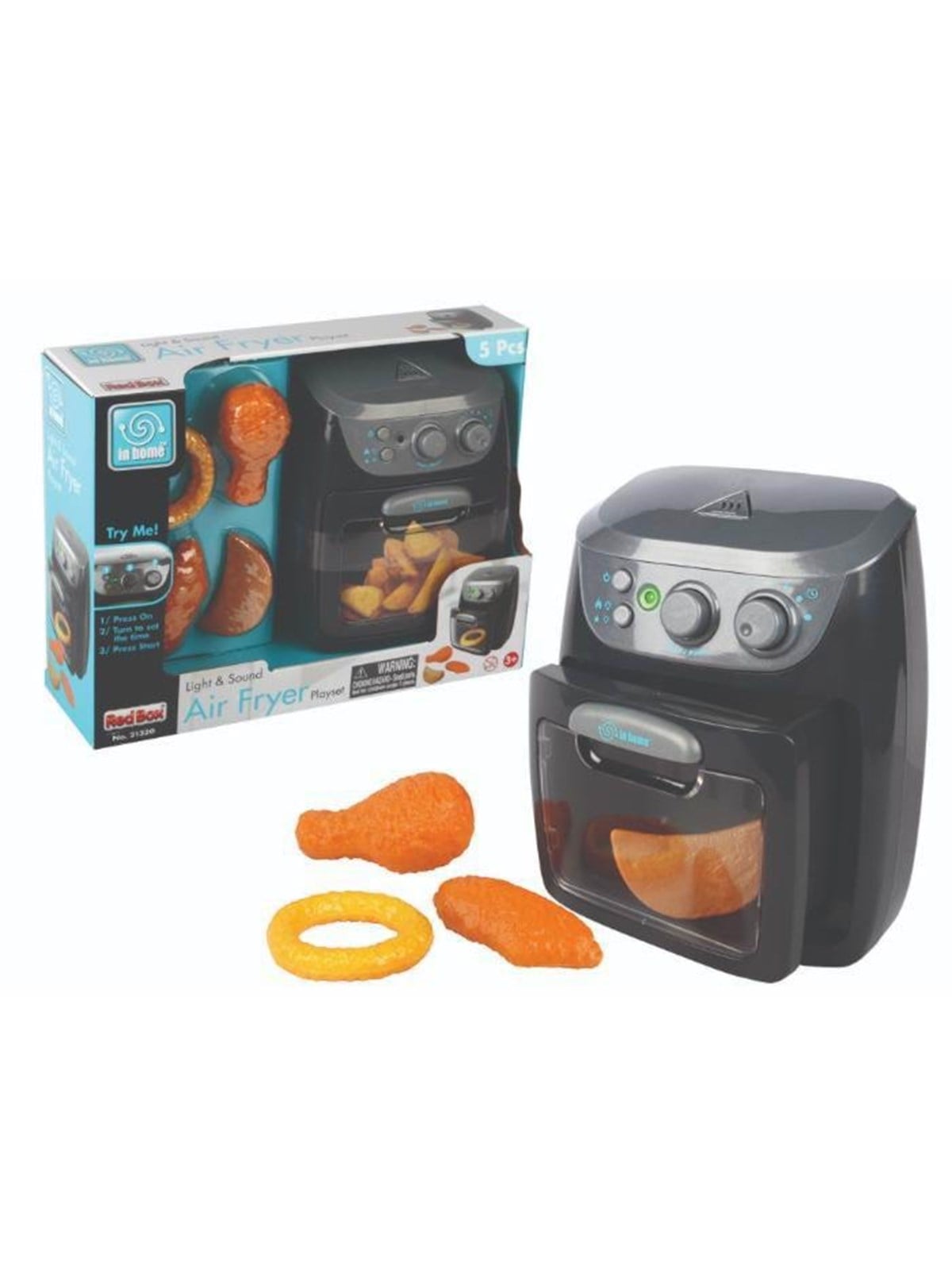Red Box Air Fryer Med Lys & Lyd - Spielkueche Zubehoer - 16470