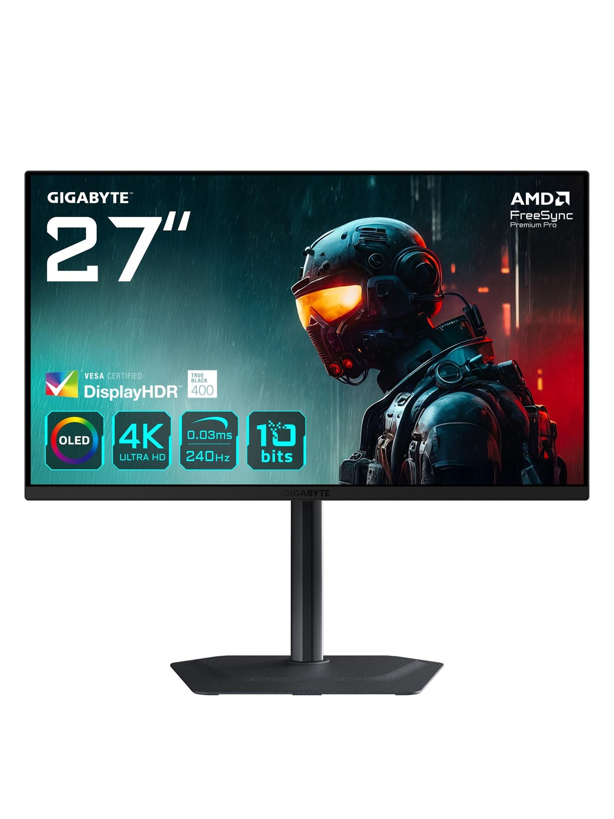 27" Gigabyte Mo27u2 - 3840x2160 (4K) - 240hz - Oled - 18w Usb-c - Kvm Switch - Bildschirm