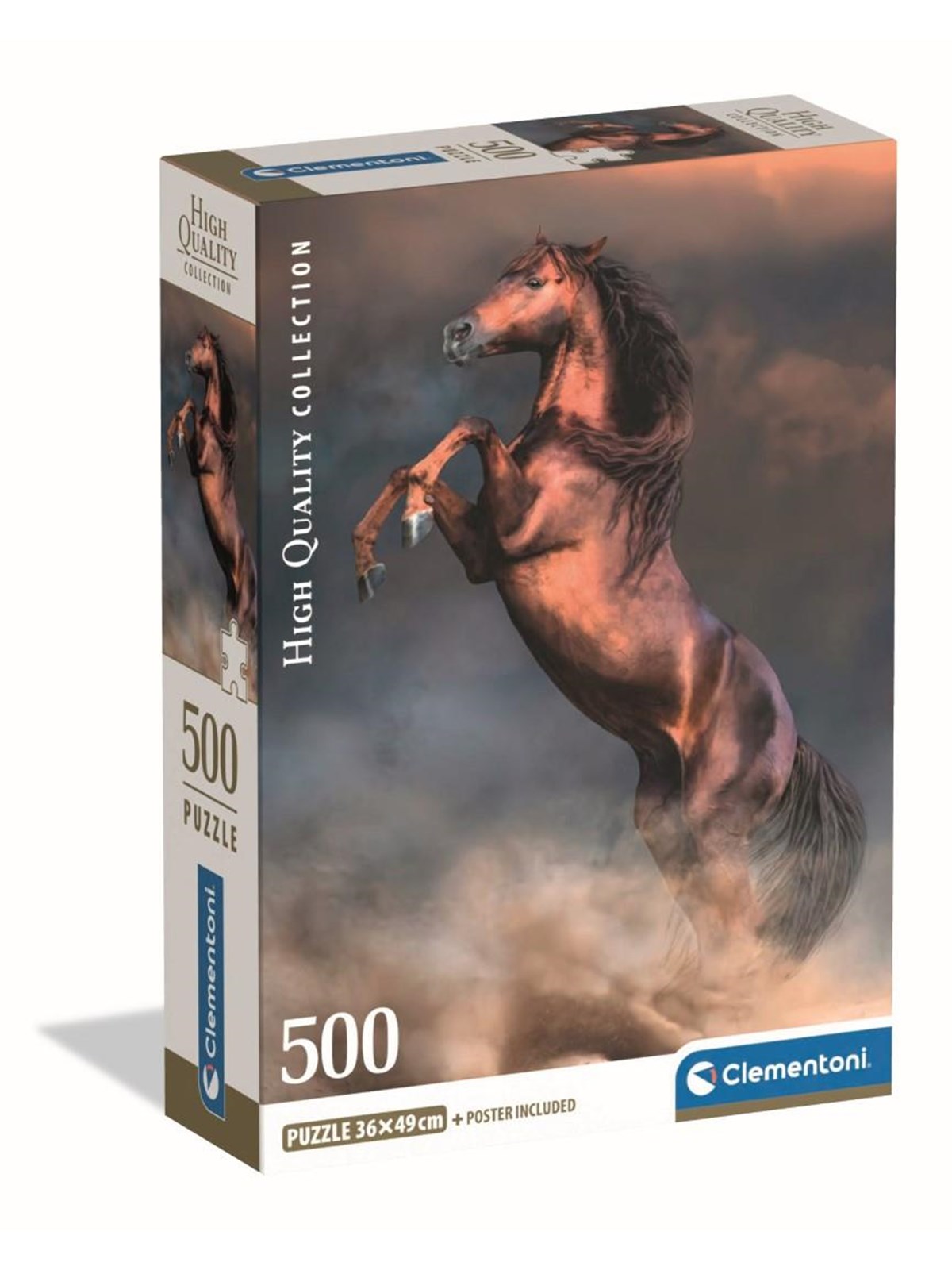 Clementoni 500 pcs CB HQC Wild Red Stallion Boden