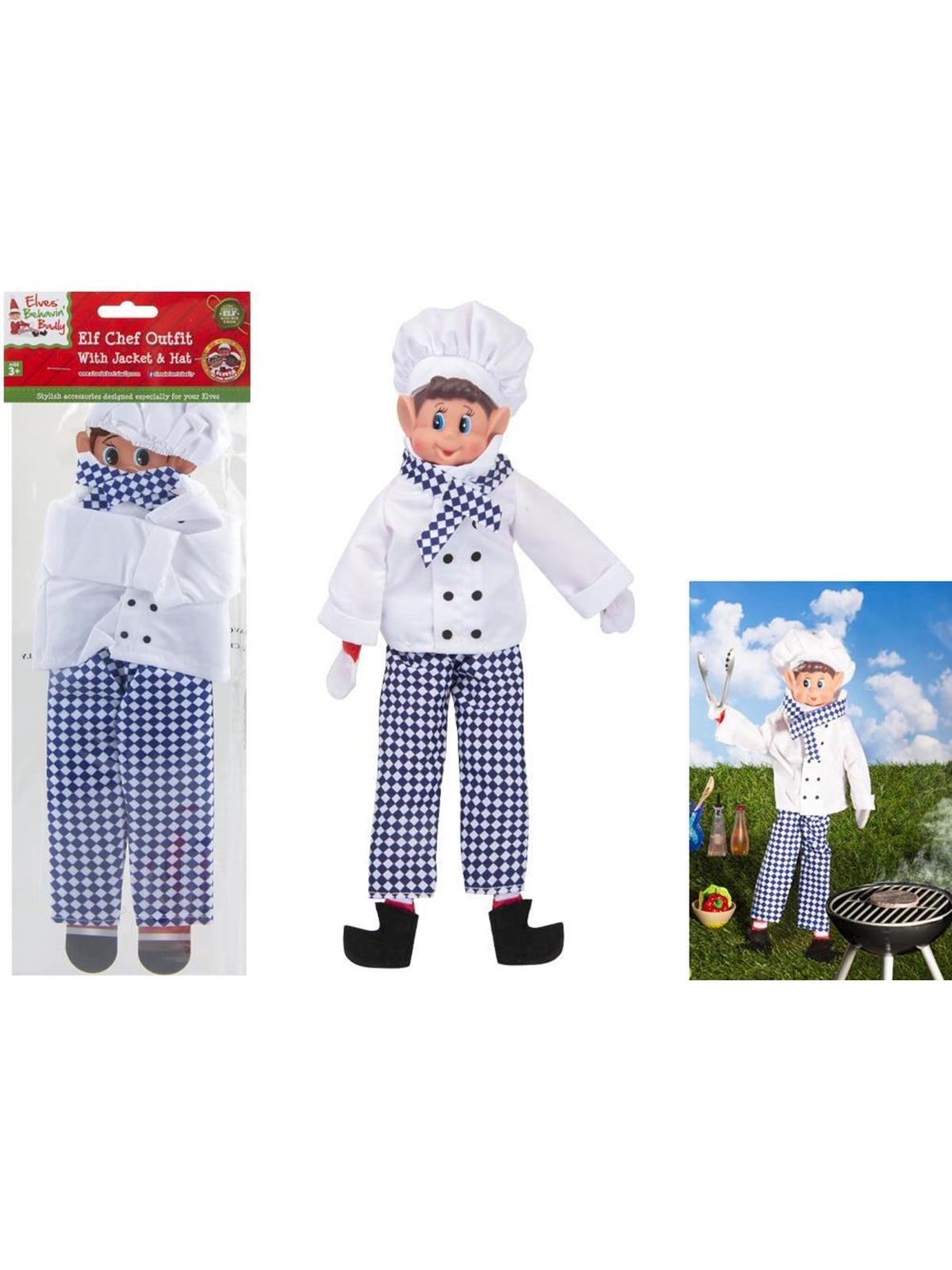 Elves Behavin' Badley Elf Chef Outfit With Hat - Kreativ Spiele - 600206
