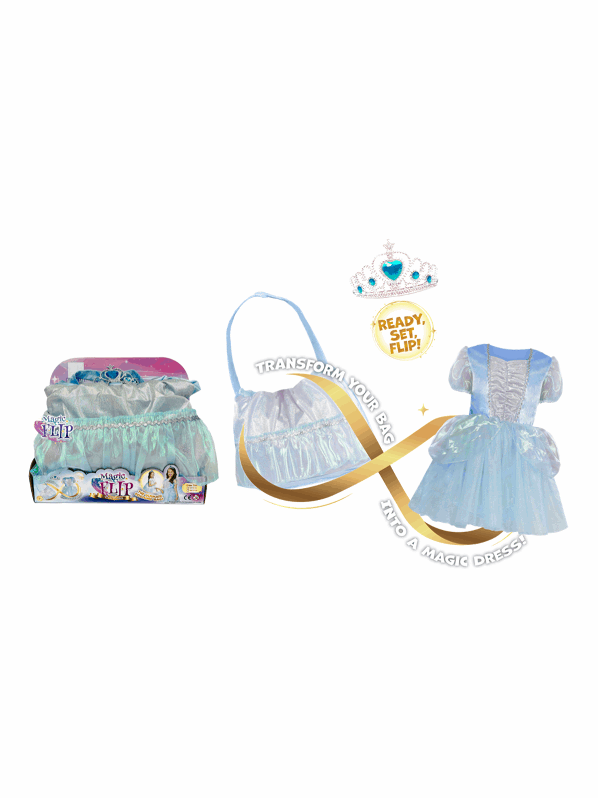 Magic Flip Blue Princess 110 - 116 cm - Rollenspiele - 604501