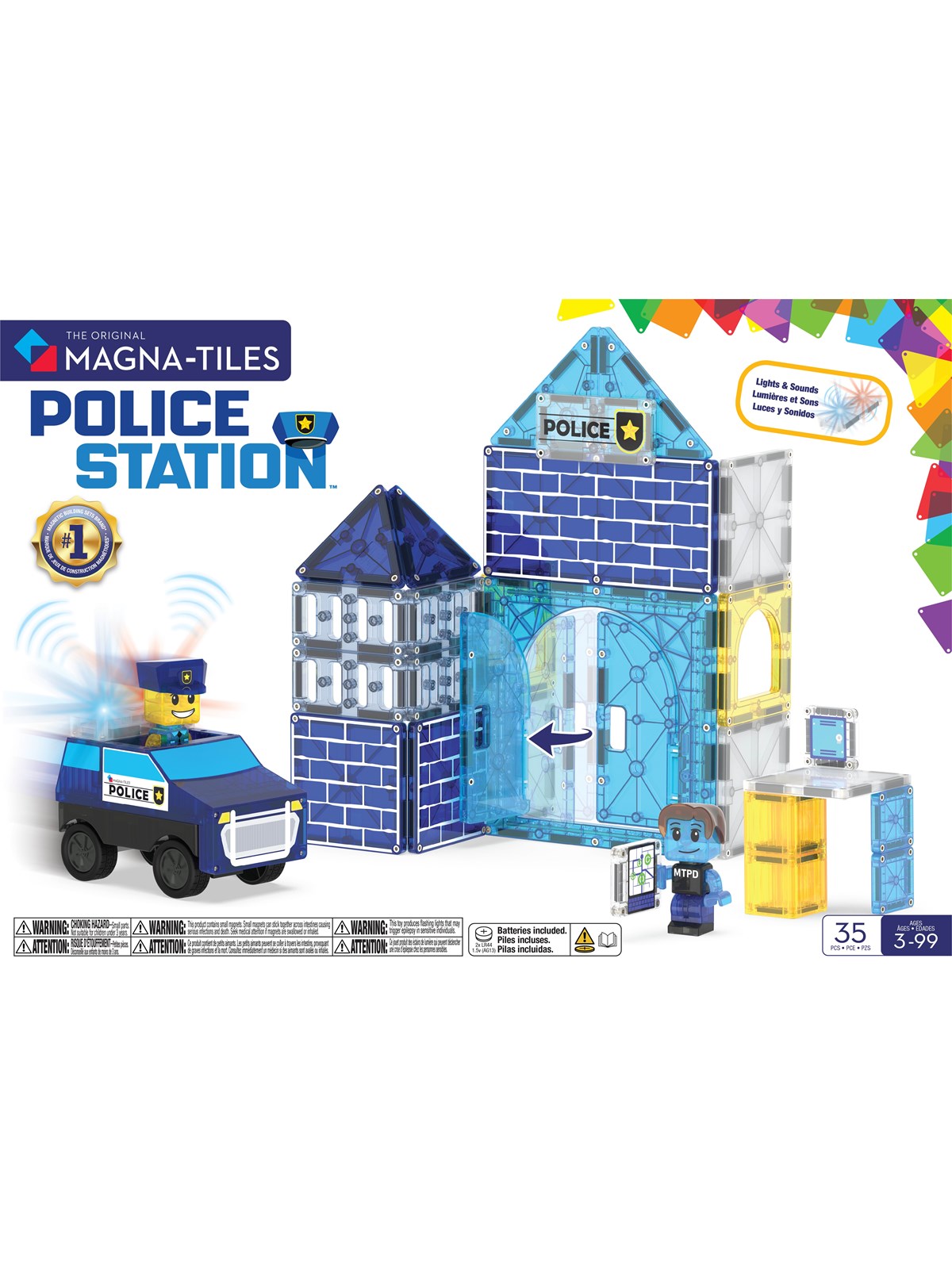 Magna-tiles Police Station 35 Pcs - Bausets - 90352
