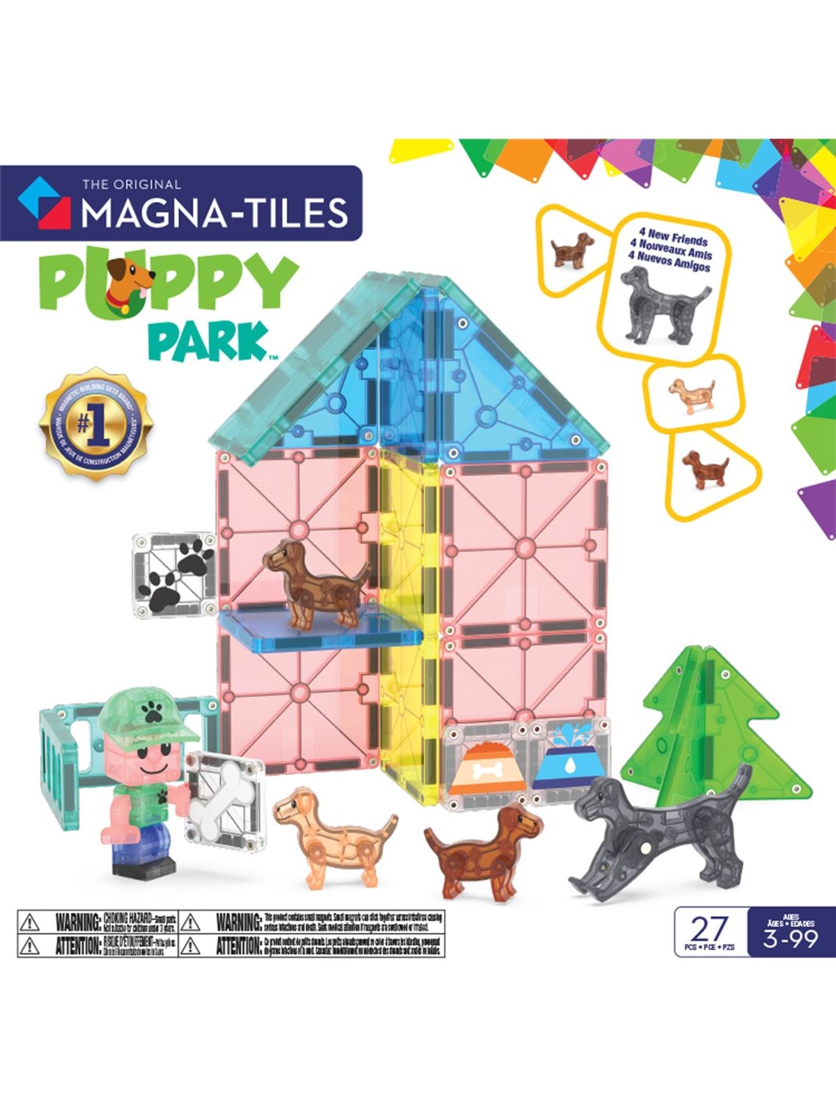 Magna-tiles Puppy Park 27 Pcs - Bausets - 90355