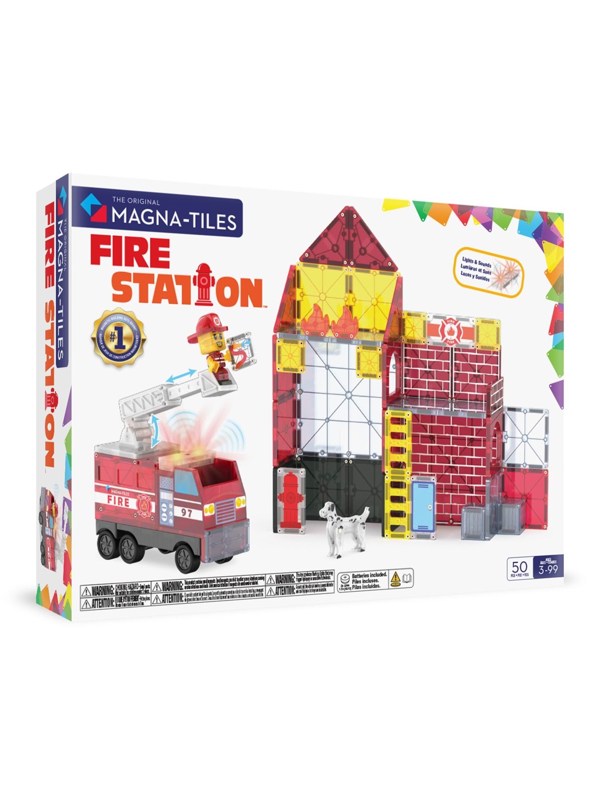 Magna-tiles Fire Station - Bausets - Mt252050fs