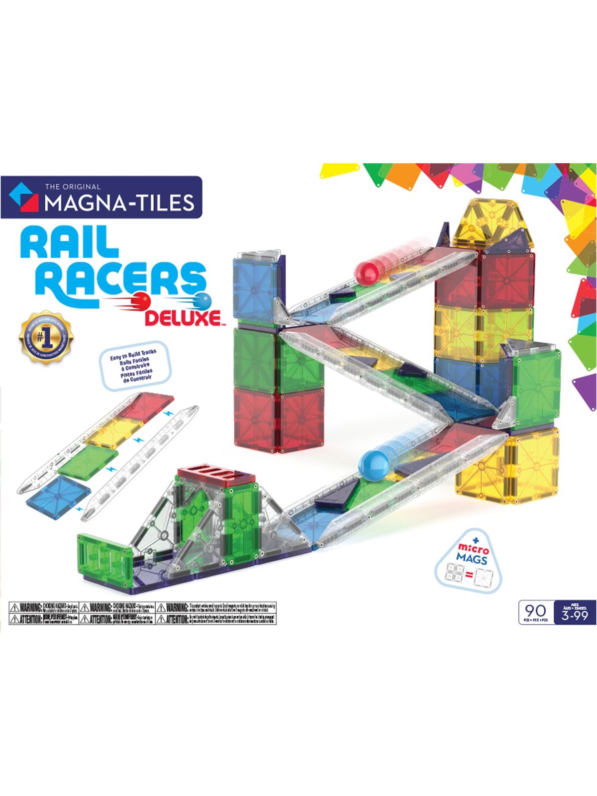 Magna-tiles Rail Racer 90 Pcs - Bausets - 90361