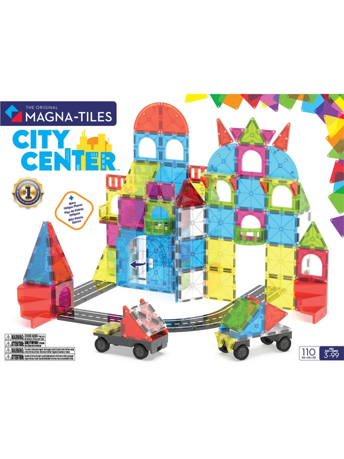 Magna-tiles City Center 110 Pcs - Bausets - 90364