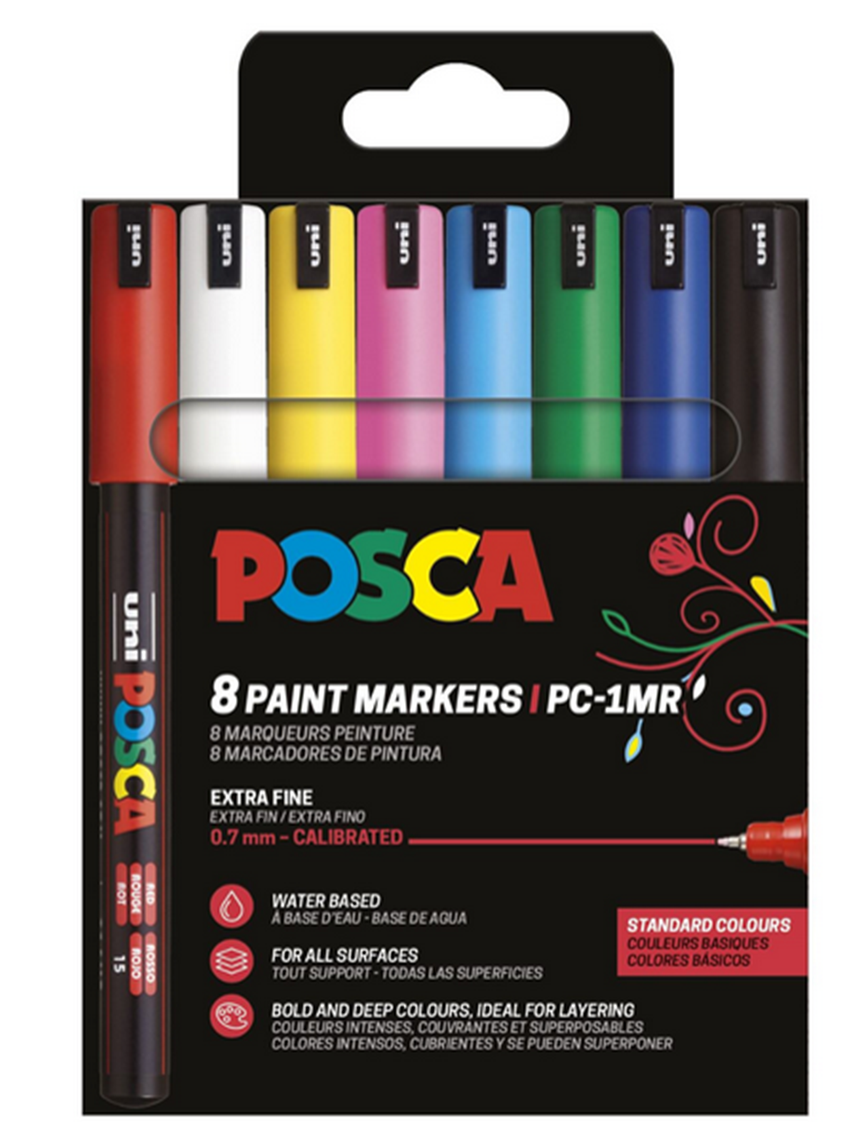 Posca Marker Set Pc-1mr 8 Assorted Standard Colours - Utensilien Zum Schreiben Und Zeichnen - 401652