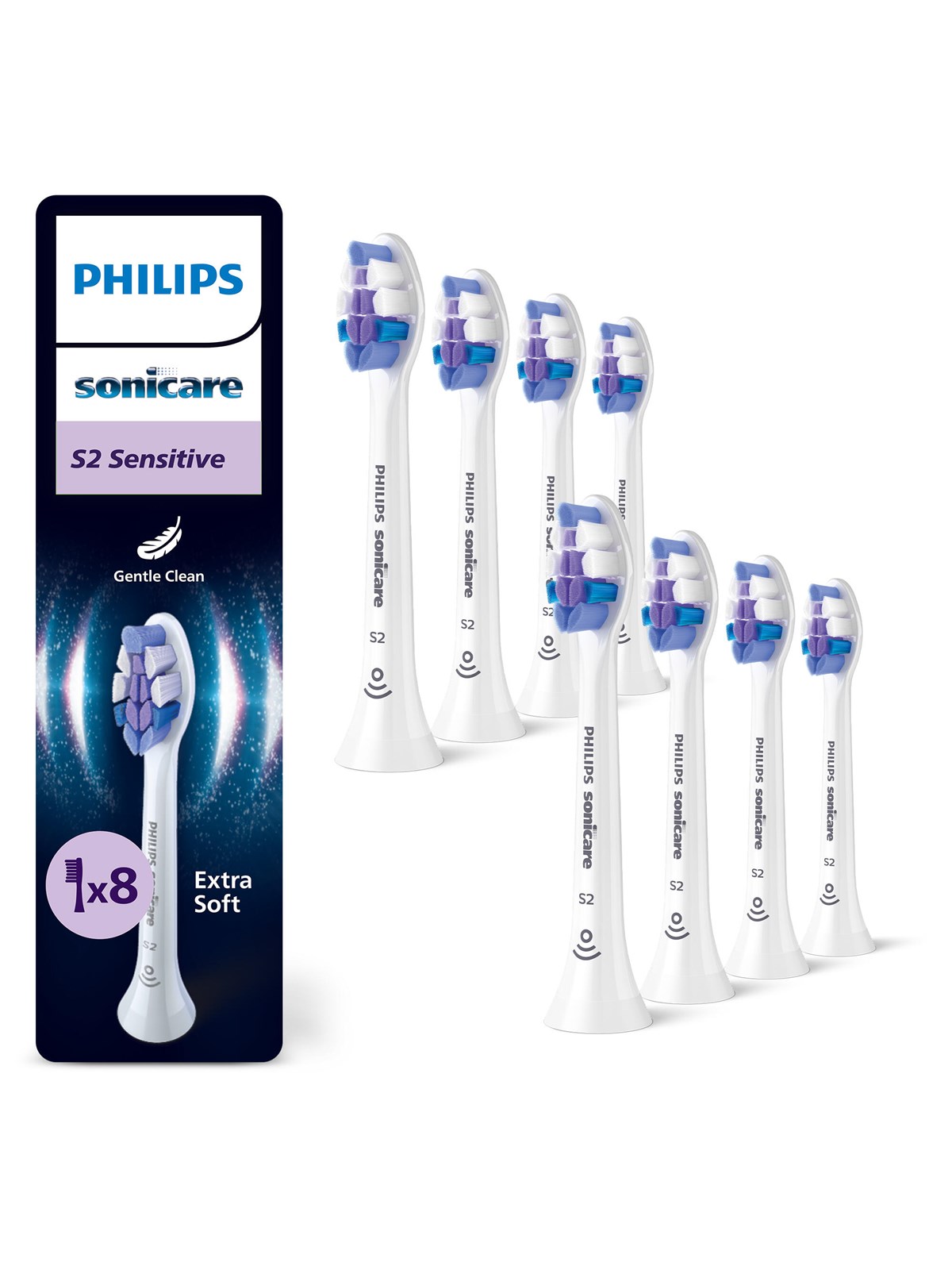 Philips Bürstenköpfe Sonicare Sensitive Hx6058/87 - Elektrische Zahnbuersten