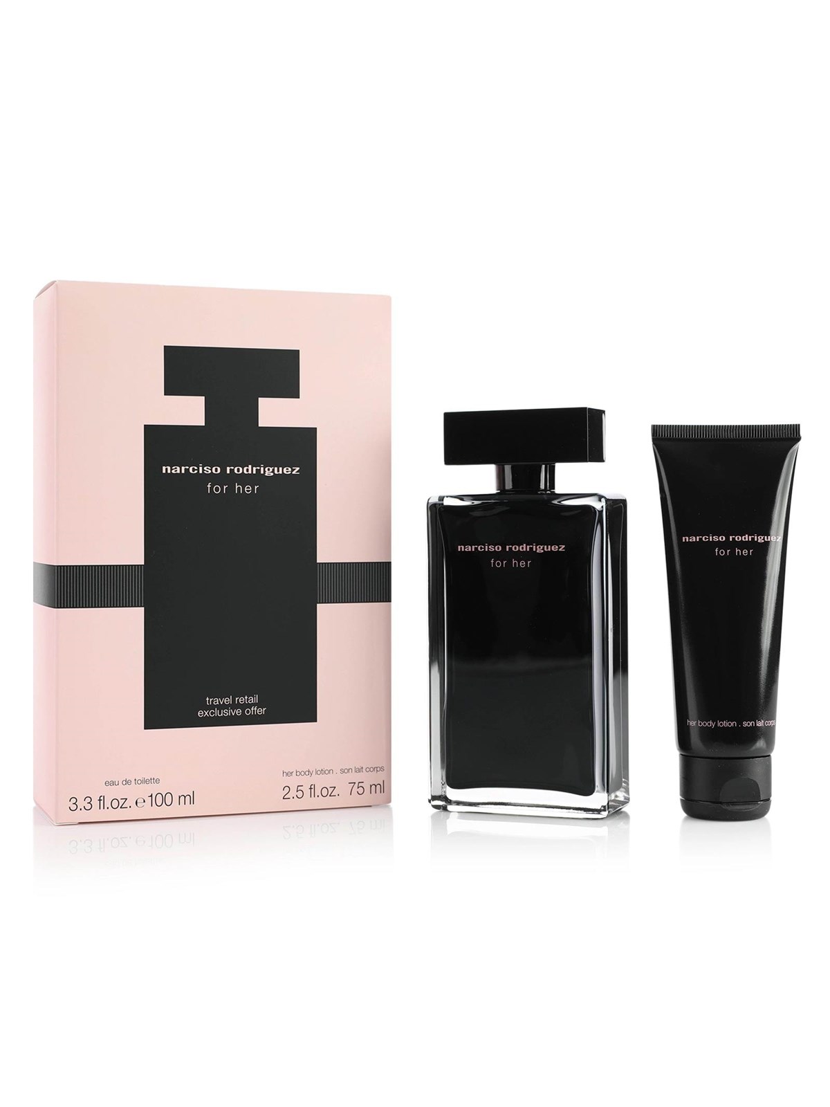 Narciso Rodriguez For Her 175ml.-Gavesæt. - Geschenkbox - 3423478559752