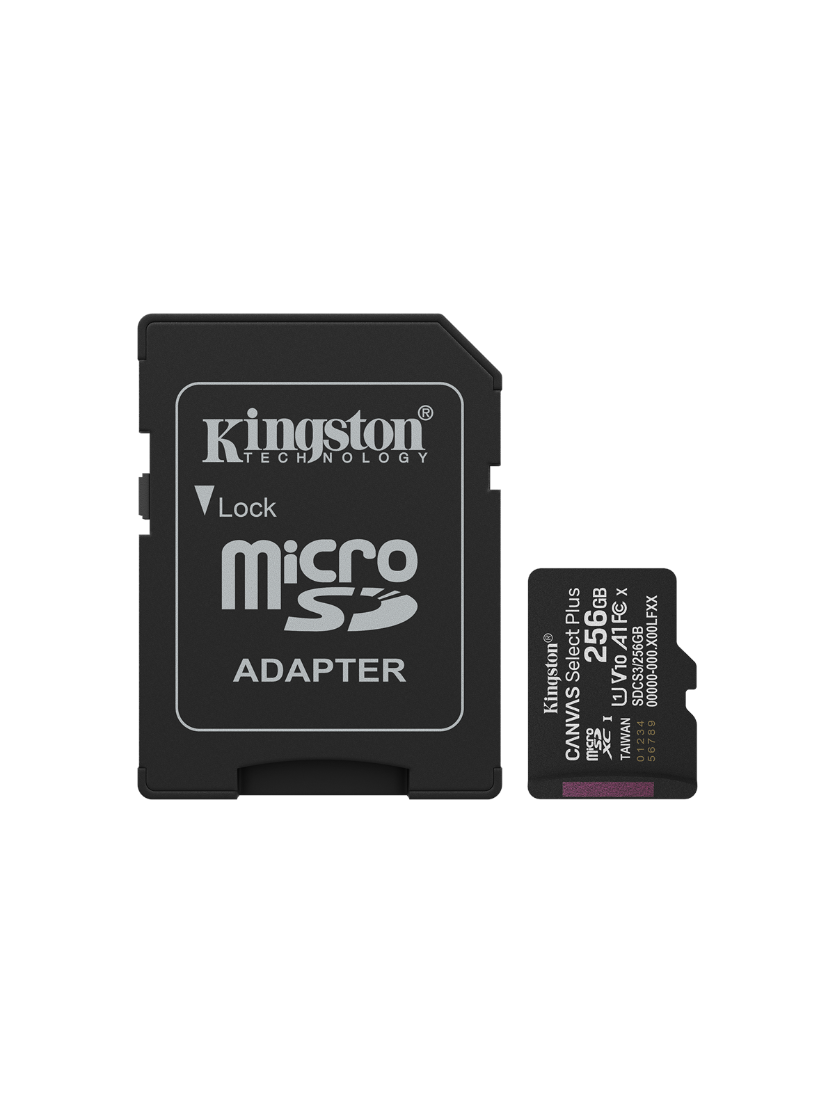 Kingston Canvas Select Plus Gen3 Microsd/sd - 150mb/s - 256gb - Speicherkarten - Sdcs3/256gb