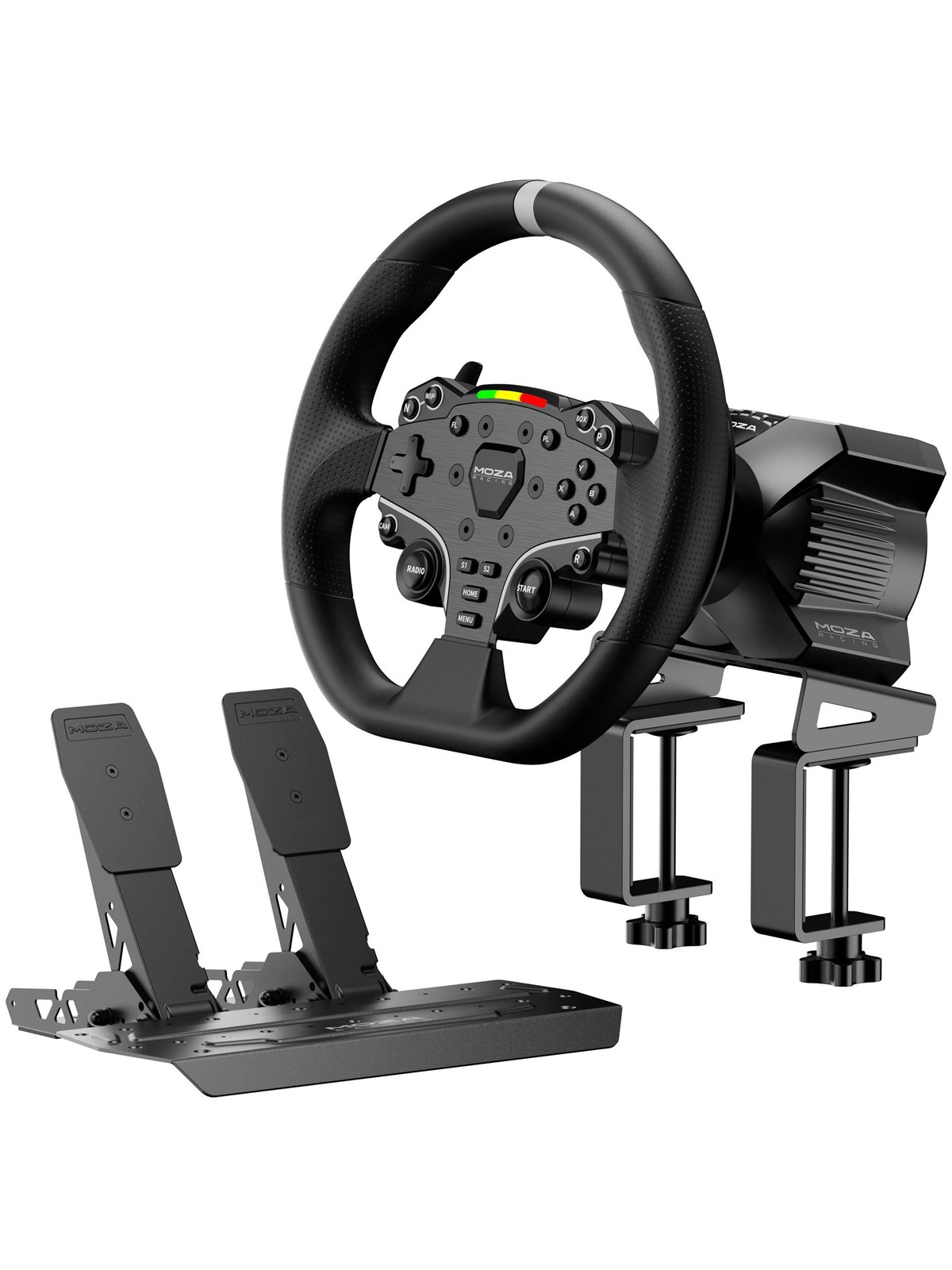 Moza Racing R3 Bundle (R3 Base + ES Lenkrad + Sr-p Lite Pedale + Tischklemme ) - PC - Gaming Zubehoer - Rs074