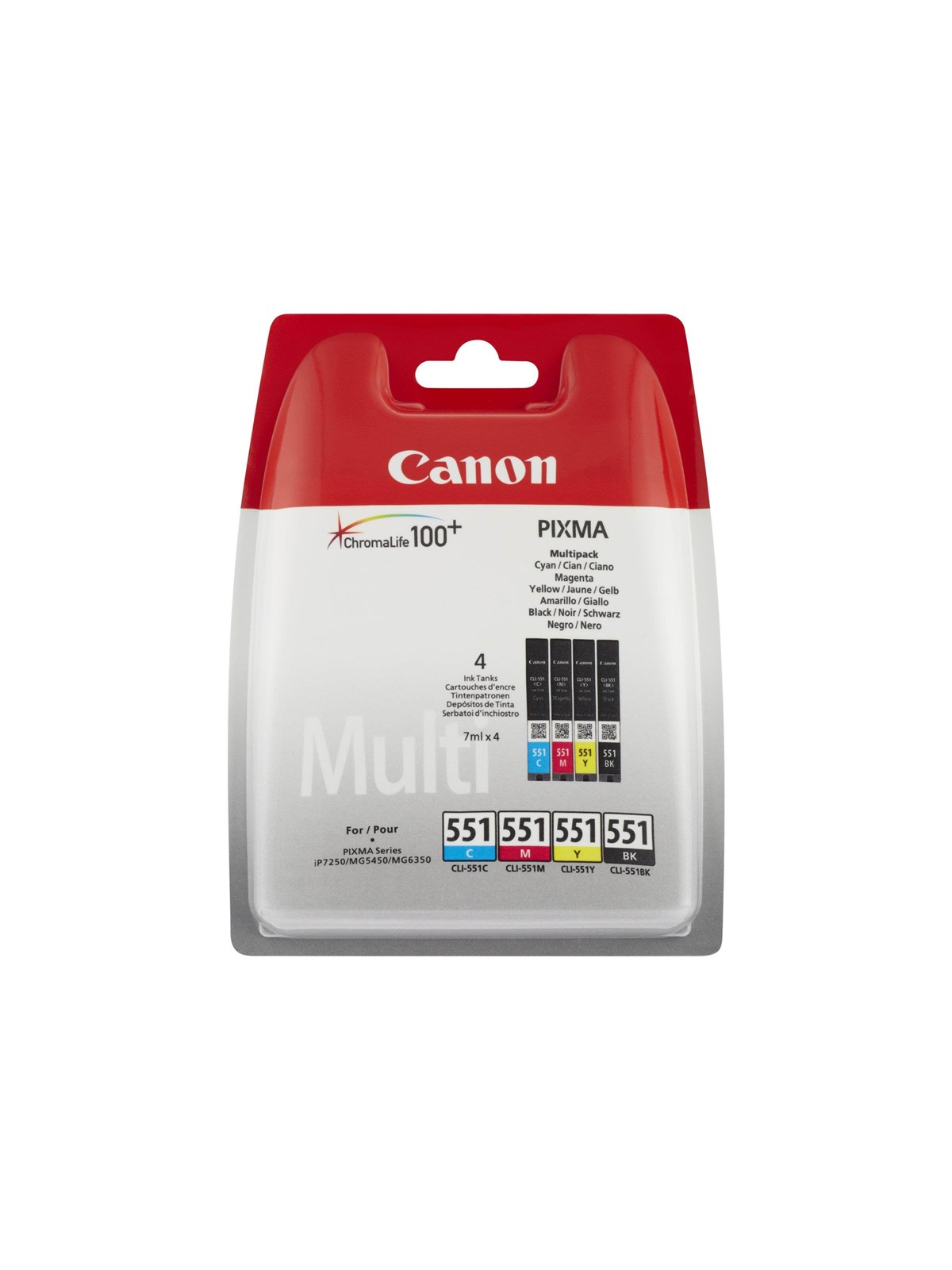 Canon Cli 551 / 6509b016 C/m/y/bk Multipack - Druckerzubehoer Tinte Toner