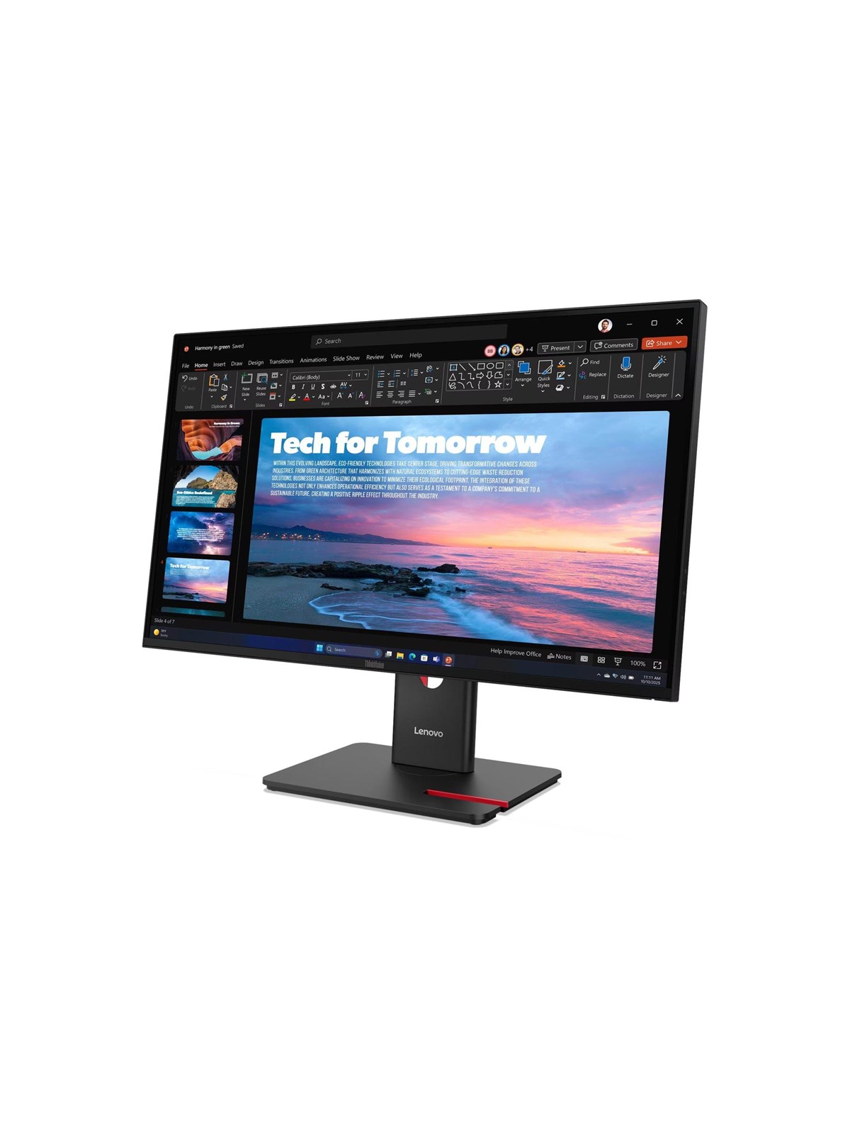 27" Lenovo Thinkvision T27qd-40 - 2560x1440 (Qhd) - 120hz - Ips - 100w Usb-c - Bildschirm - 64aazat2eu