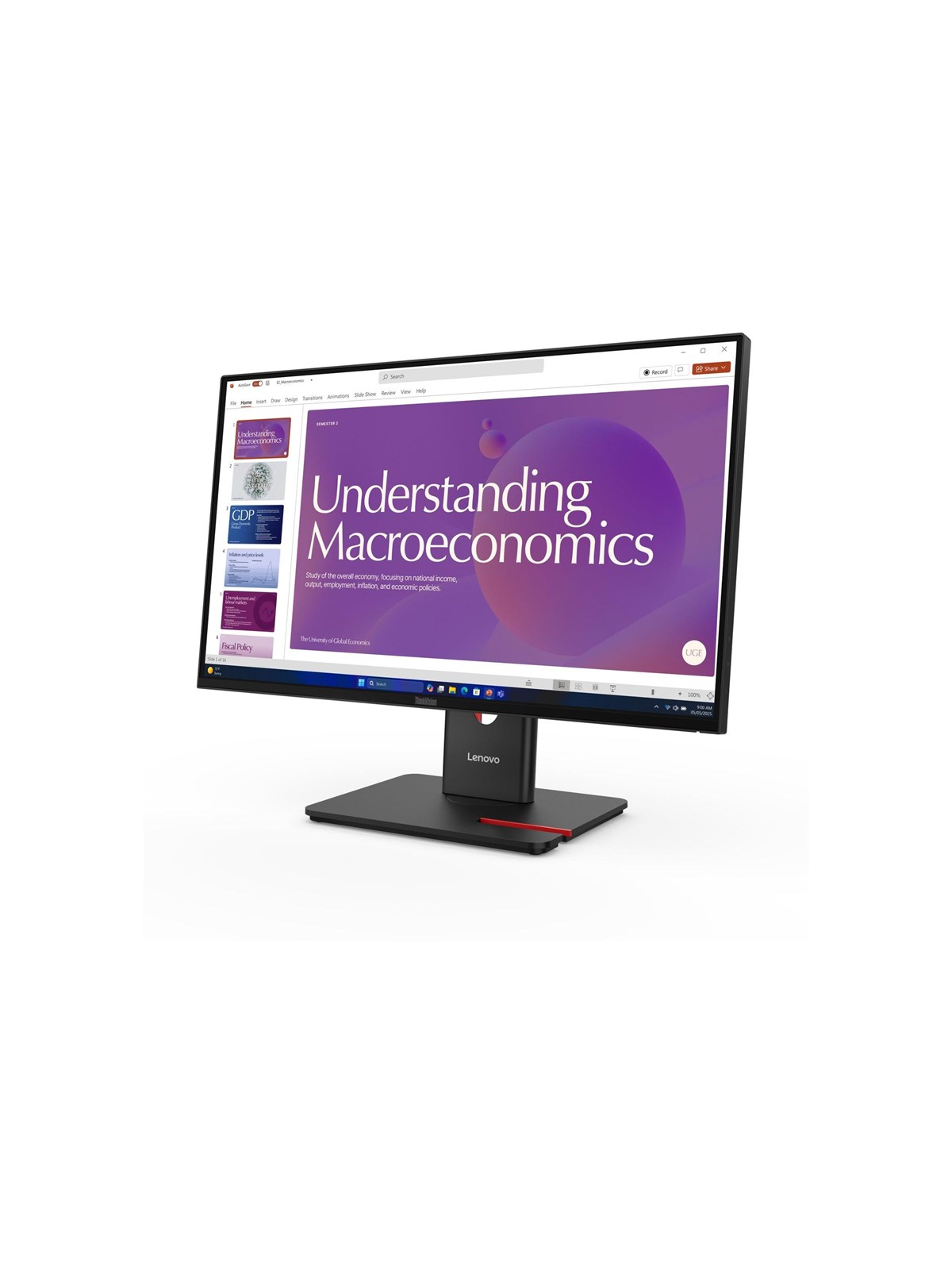 24" Lenovo Thinkvision T24d-40 - 1920x1080 (Fhd) - 120hz - Ips - Bildschirm - 64b9gat1eu