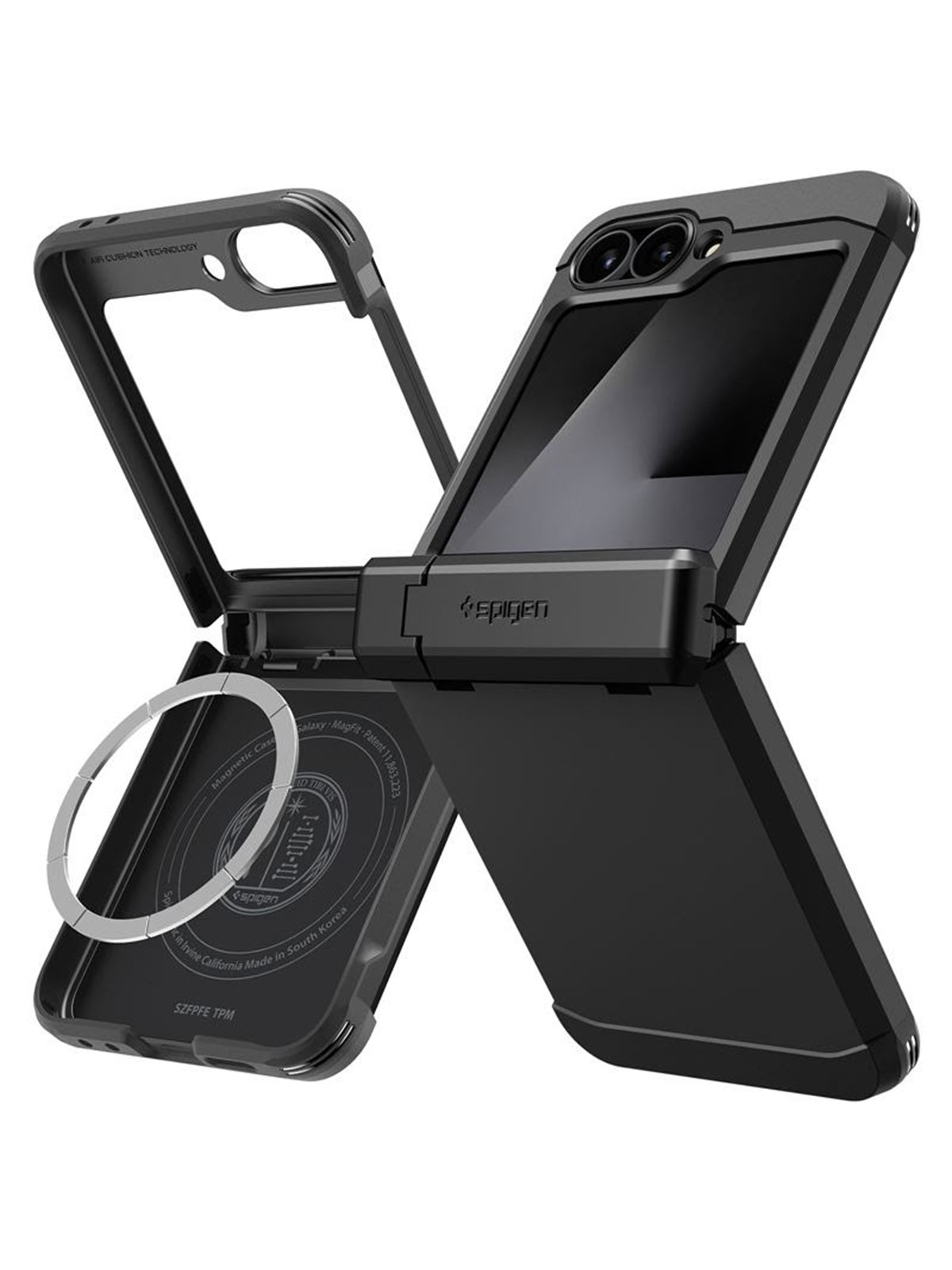 Spigen Tough Armor Pro Magsafe - Black - Samsung Galaxy Z Flip7 Fe/flip 6 - Handys Cover Cases - Acs09807