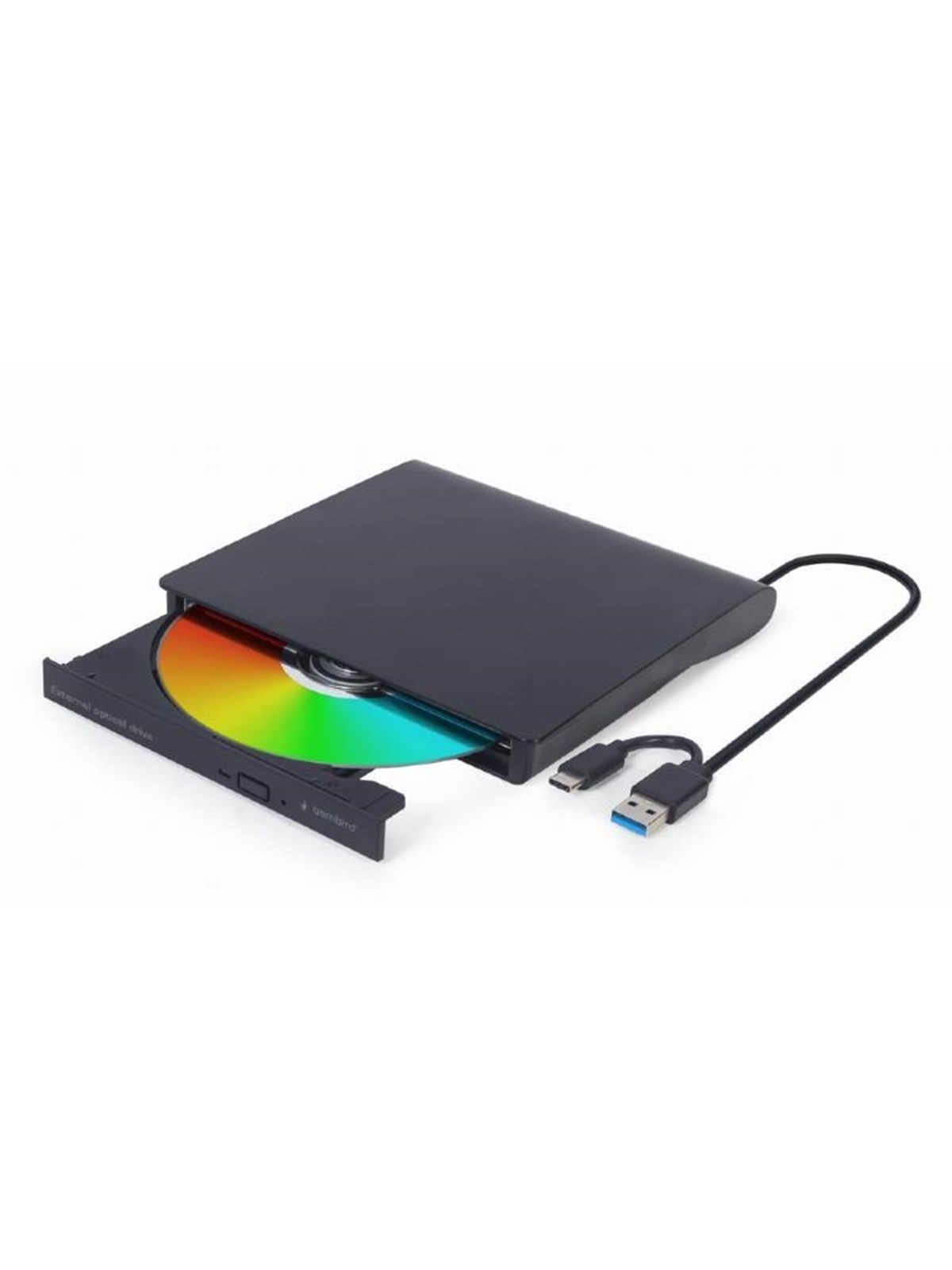 Gembird Dvd-usb-031 - Extern - Dvd-rw (Brenner) - Usb 3.1 Gen 1 - Schwarz - Optisches Laufwerk Dvd BR Floppy