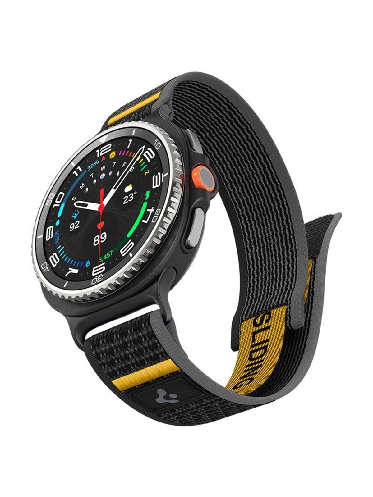 Spigen Athlex Air Active Band - Black - Samsung Galaxy Watch 8 46mm/44mm/40mm - Smartwatch Accessories - Amp10111
