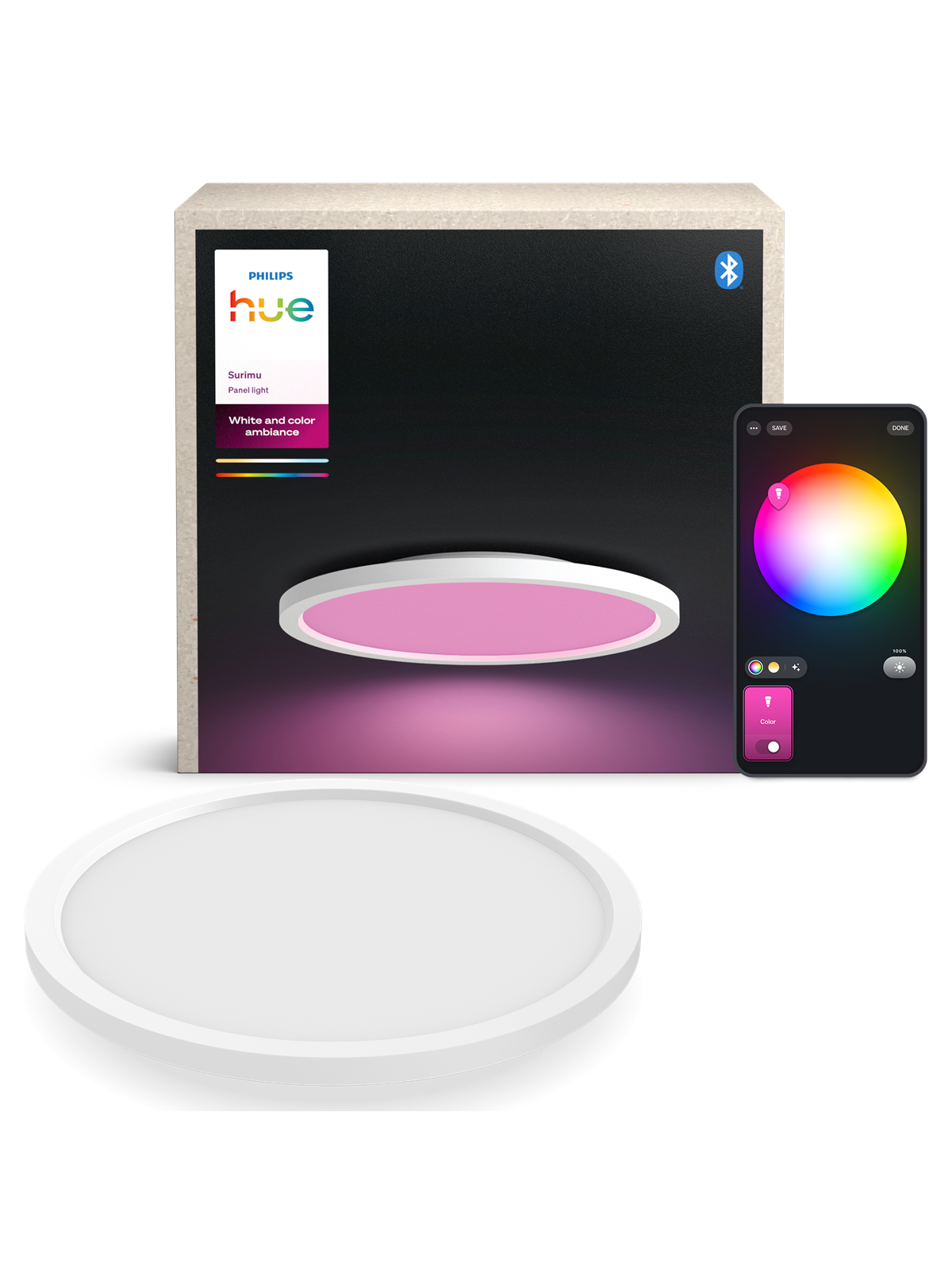 Philips Hue Surimu Panel Round Ø39,5 cm, 40w - Smart Home - 929003598102