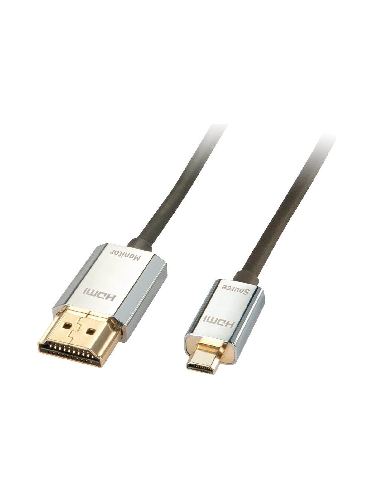 Lindy Cromo Slim High Speed Hdmi to Micro Hdmi Cable With Ethernet - Display Kabel - 41679