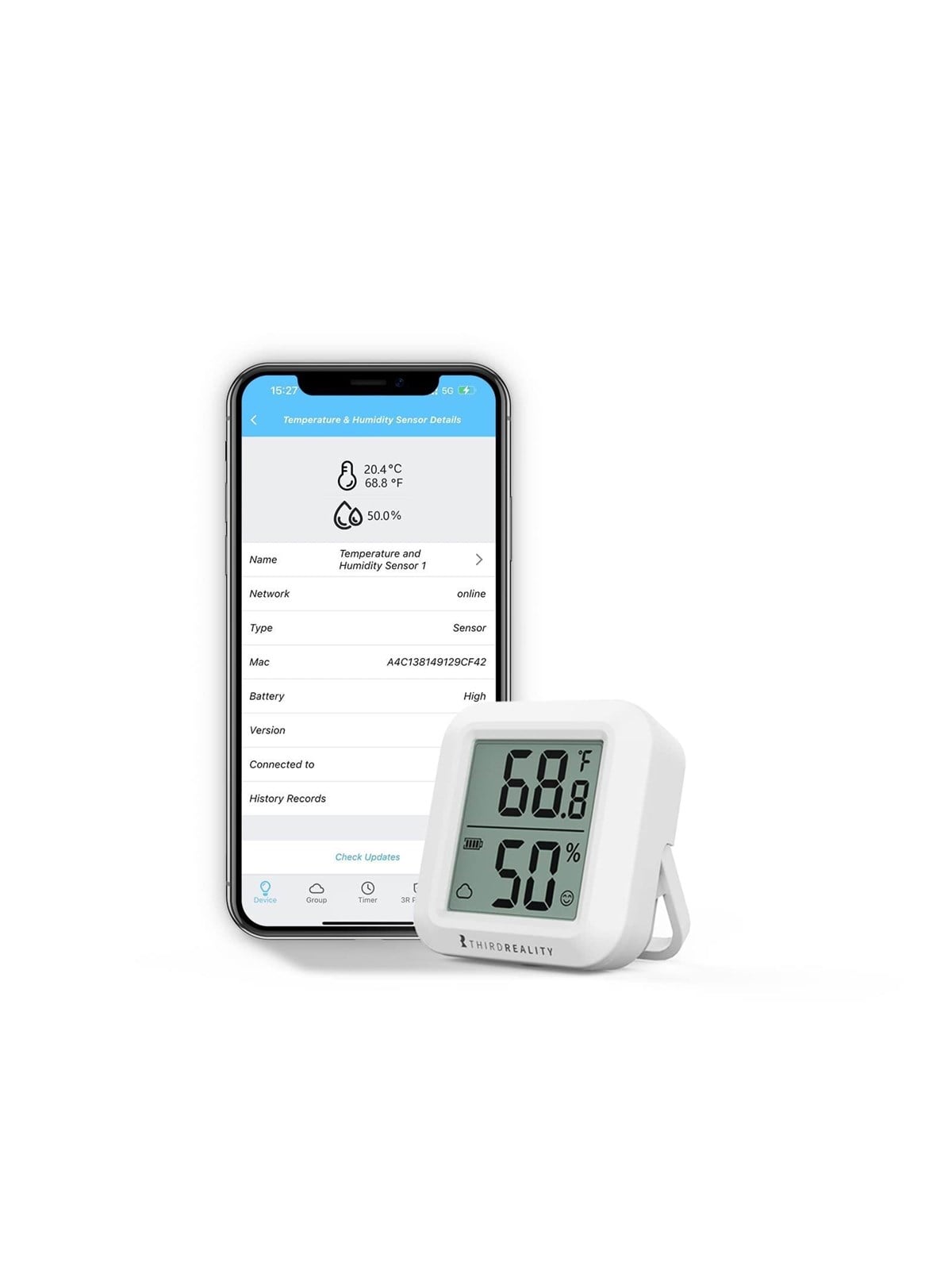 Thirdreality T&H Sensor - Smart Home - P1thsa1-geu